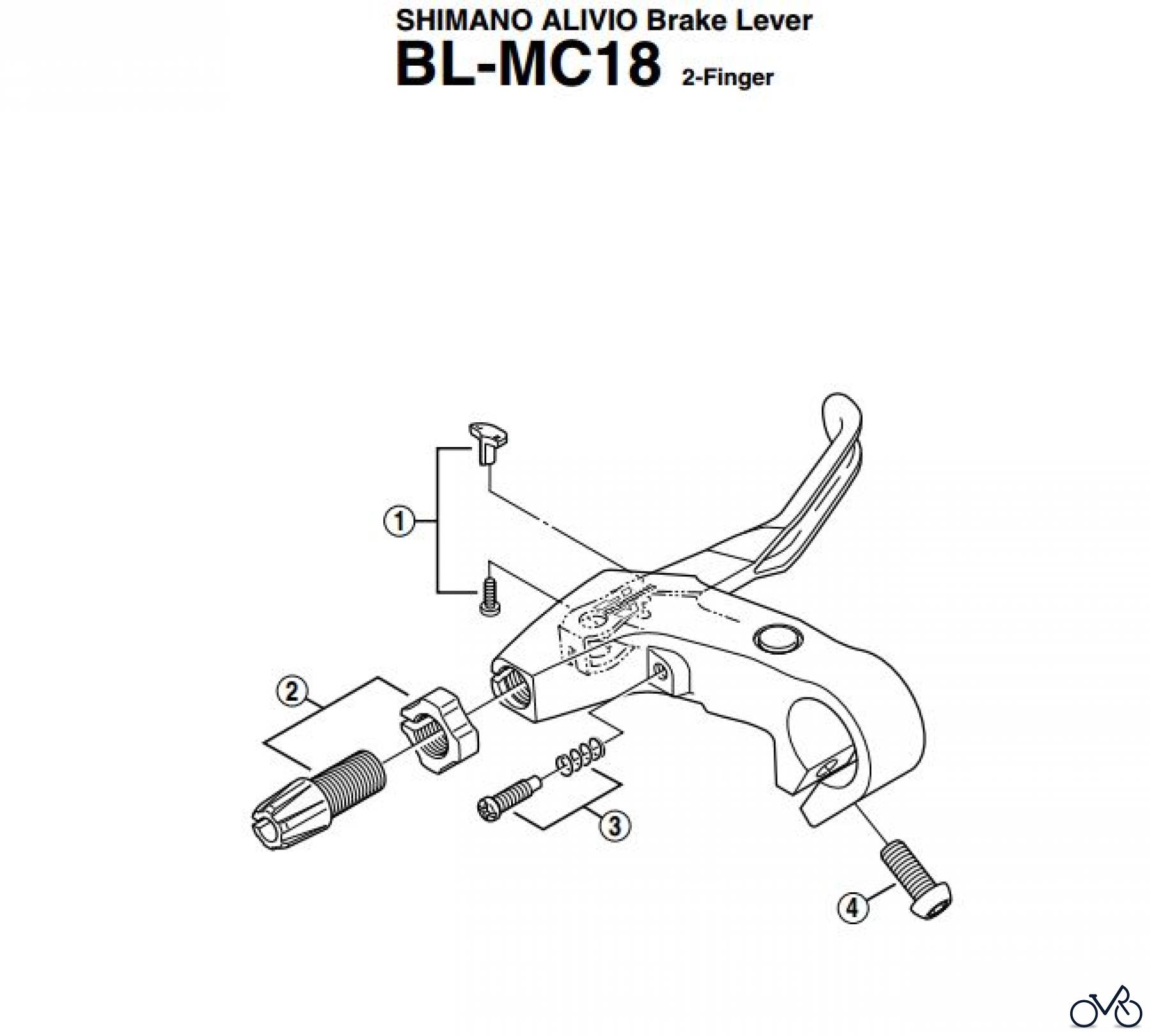  Shimano BL Brake Lever - Bremshebel BL-MC18