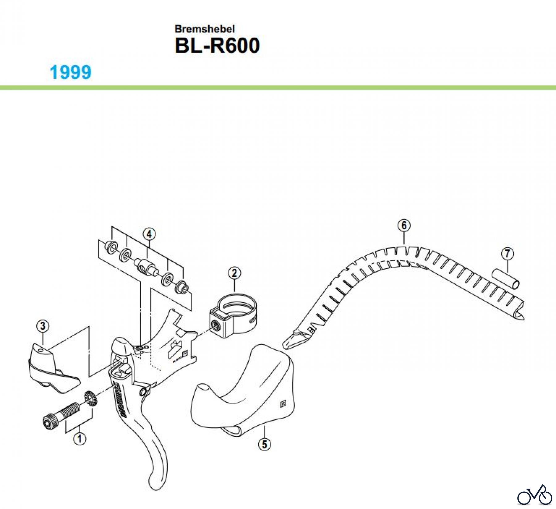  Shimano BL Brake Lever - Bremshebel BL-R600-99
