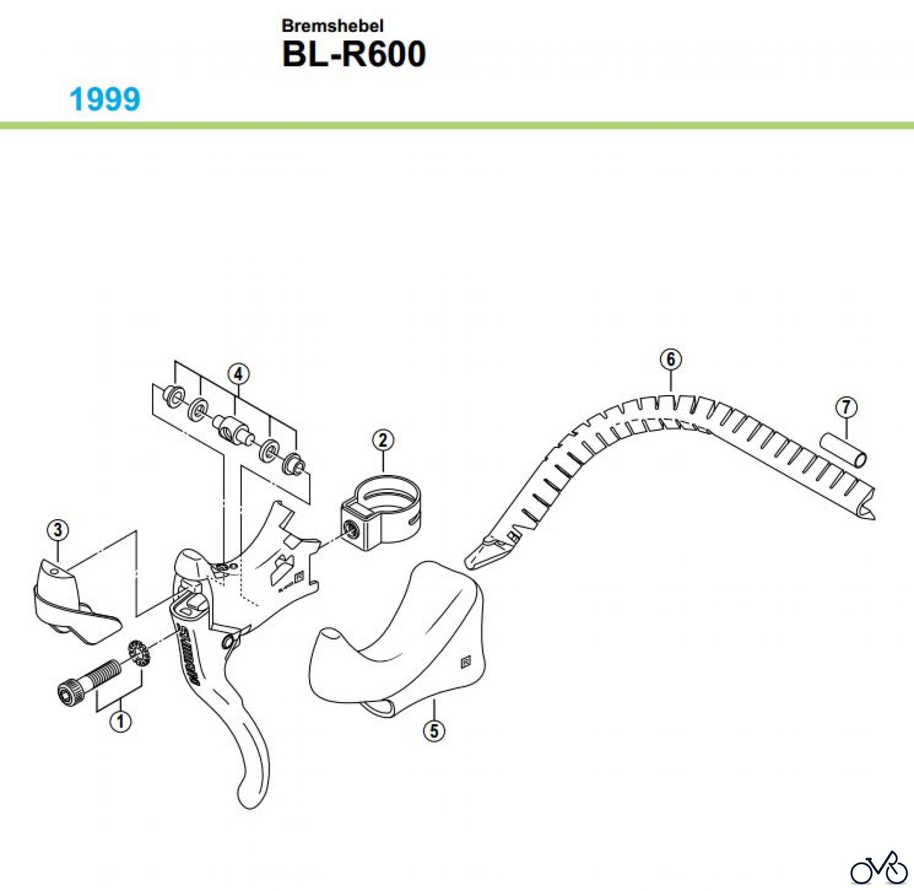  Shimano BL Brake Lever - Bremshebel BL-R600
