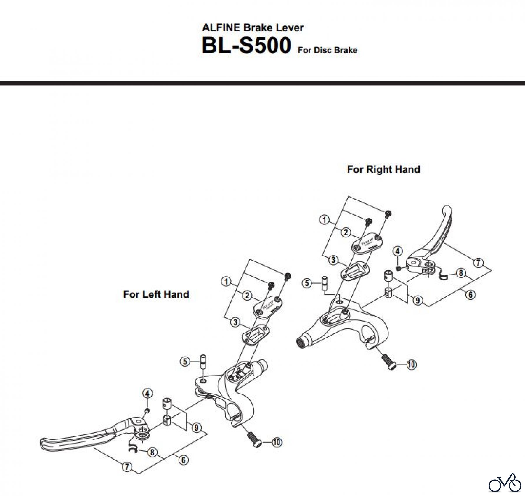  Shimano BL Brake Lever - Bremshebel BL-S500-2632A