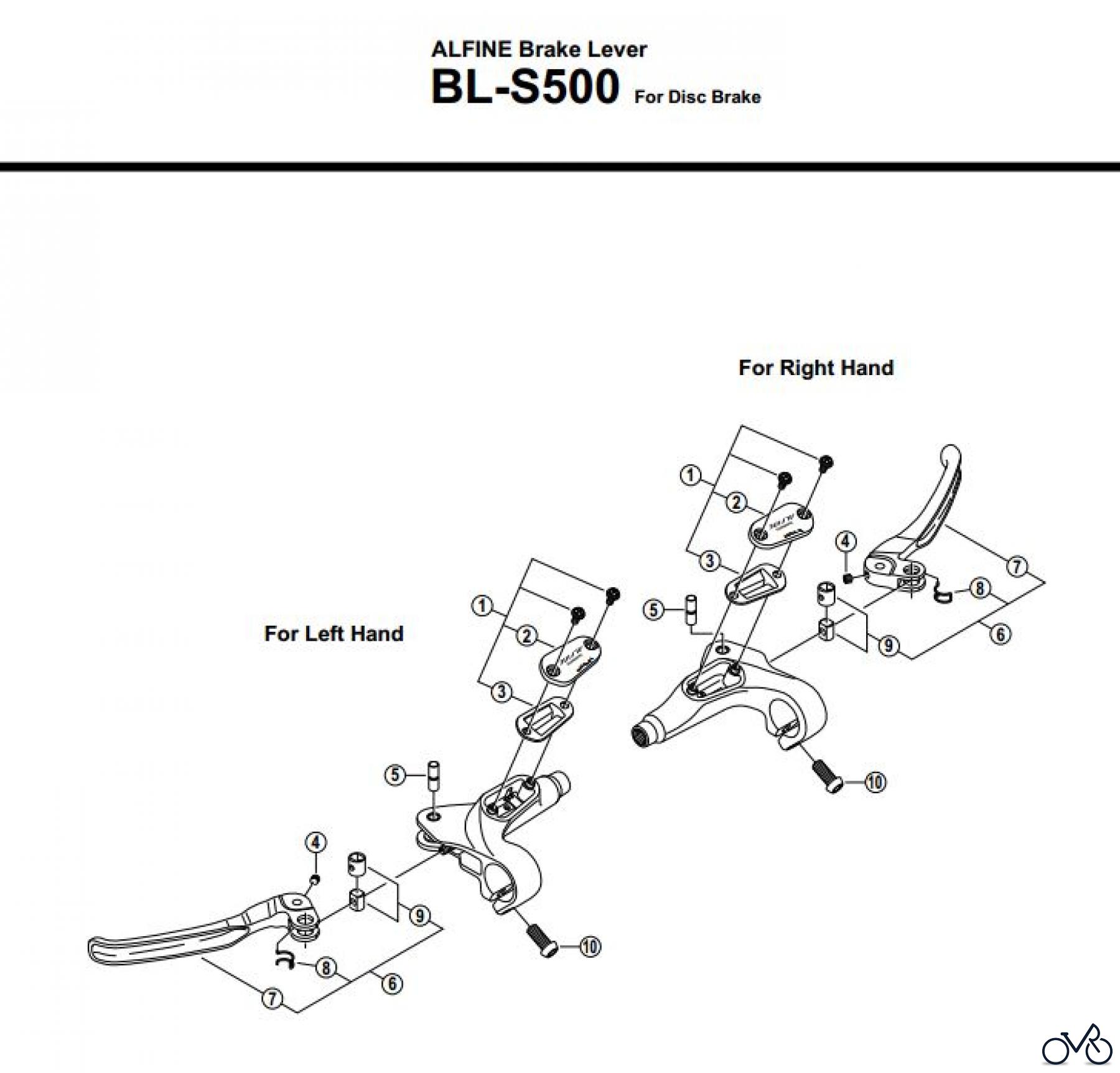  Shimano BL Brake Lever - Bremshebel BL-S500