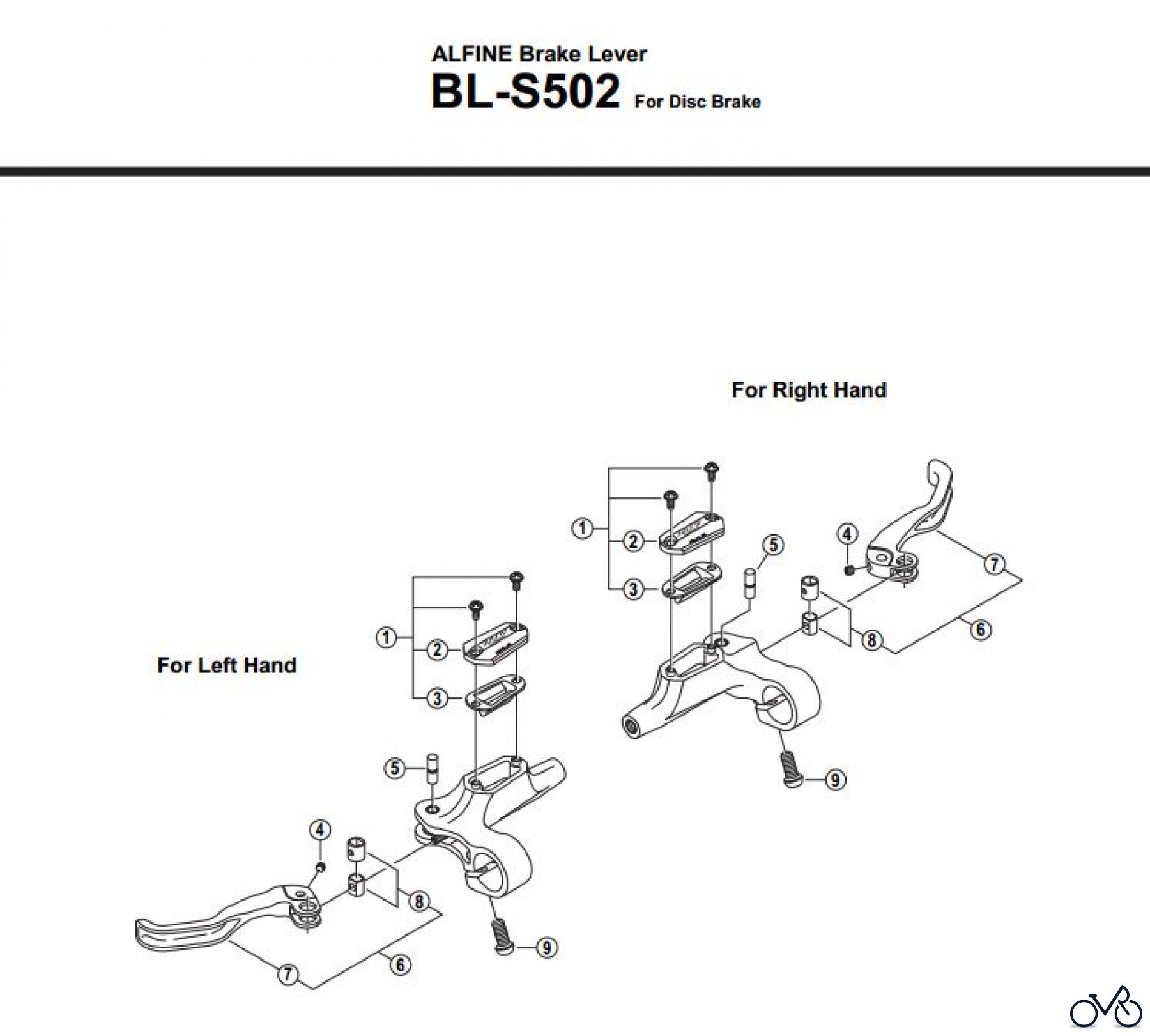  Shimano BL Brake Lever - Bremshebel BL-S502-2633A