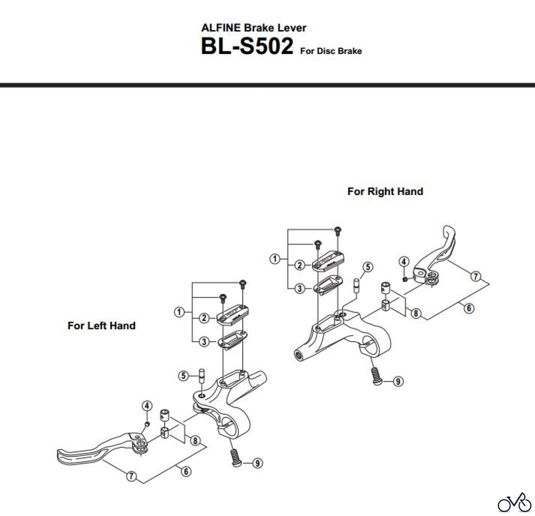 Shimano BL Brake Lever - Bremshebel BL-S502