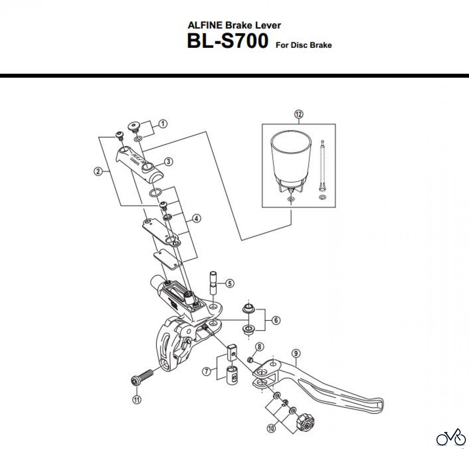  Shimano BL Brake Lever - Bremshebel BL-S700-3274A