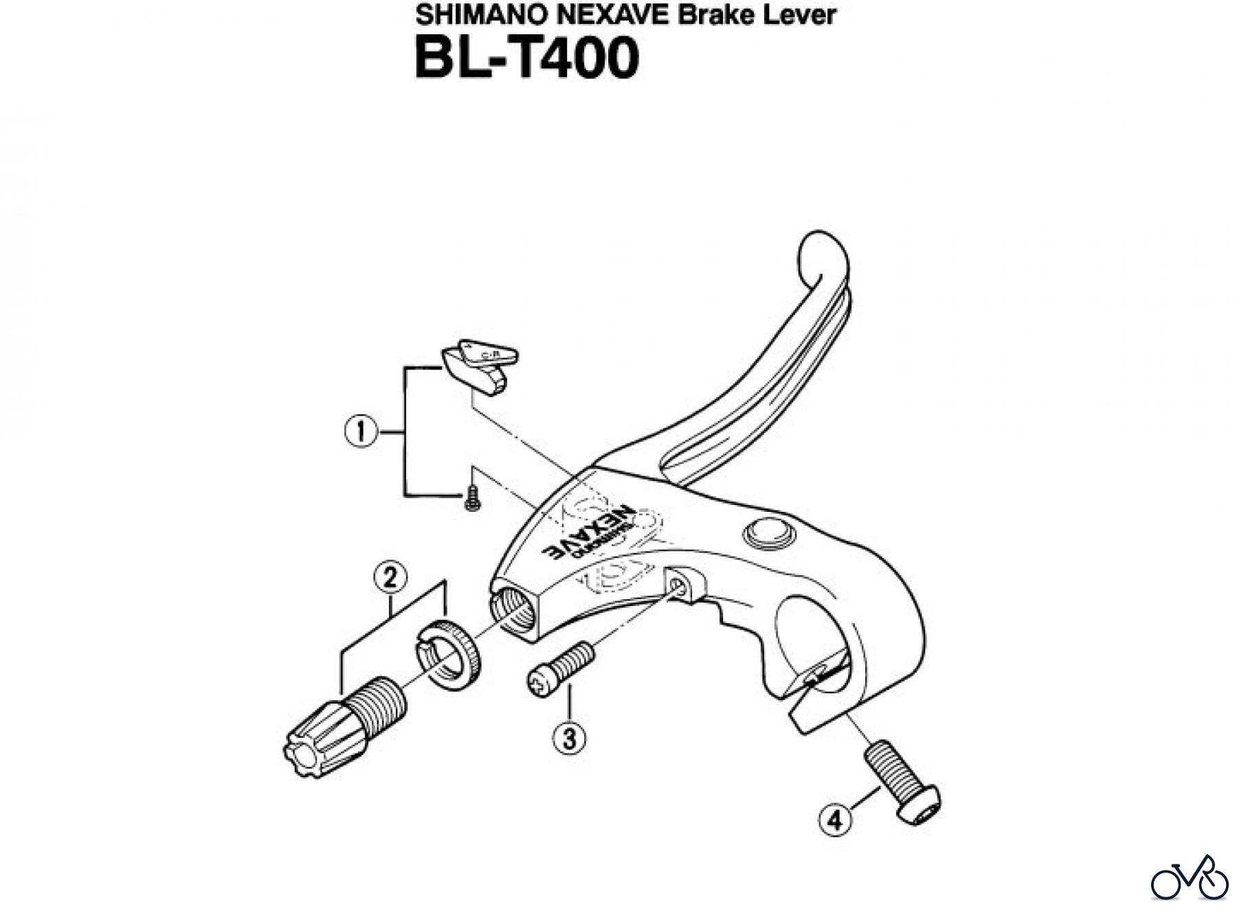  Shimano BL Brake Lever - Bremshebel BL-T400-EV