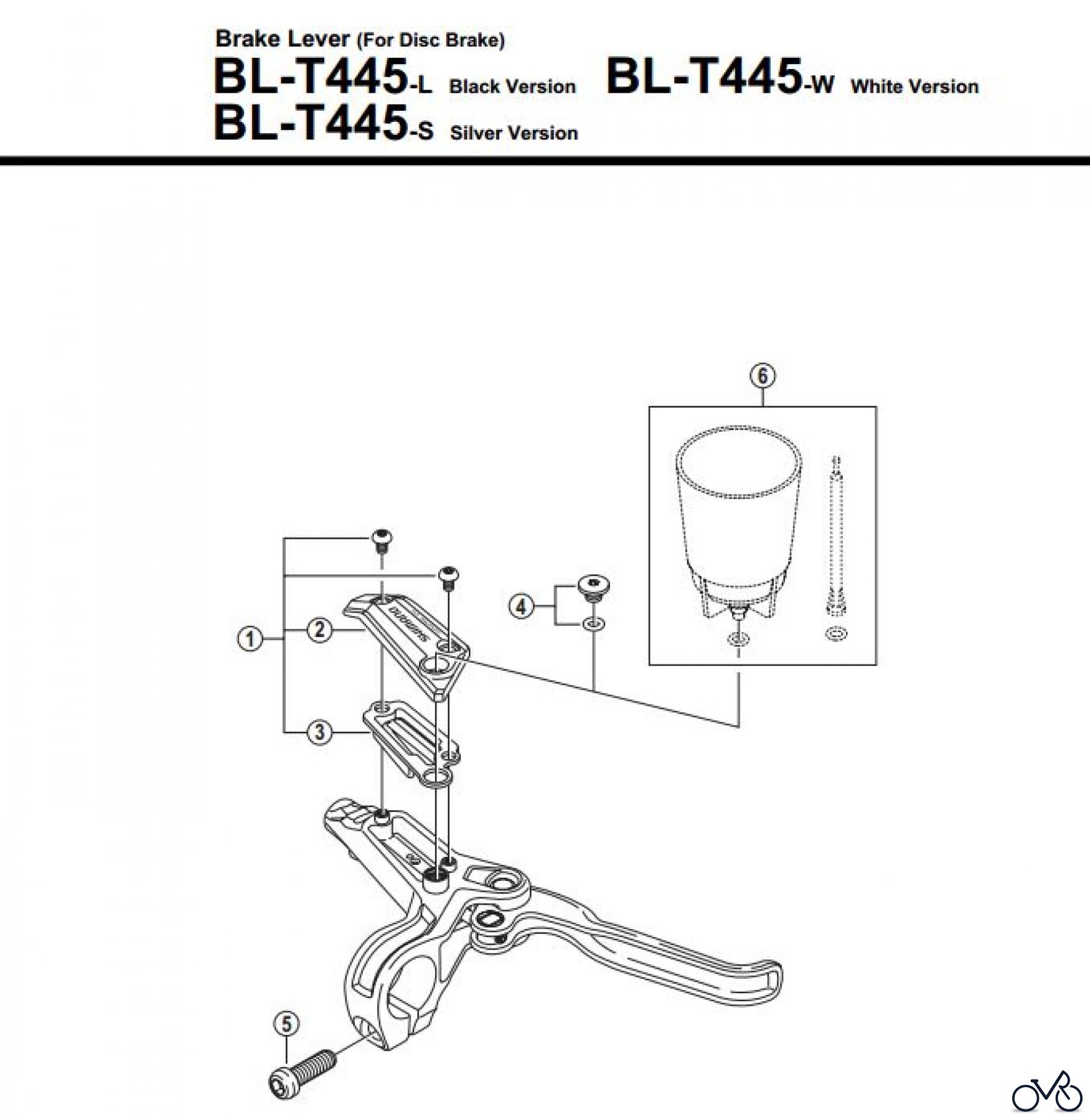  Shimano BL Brake Lever - Bremshebel BL-T445-3228