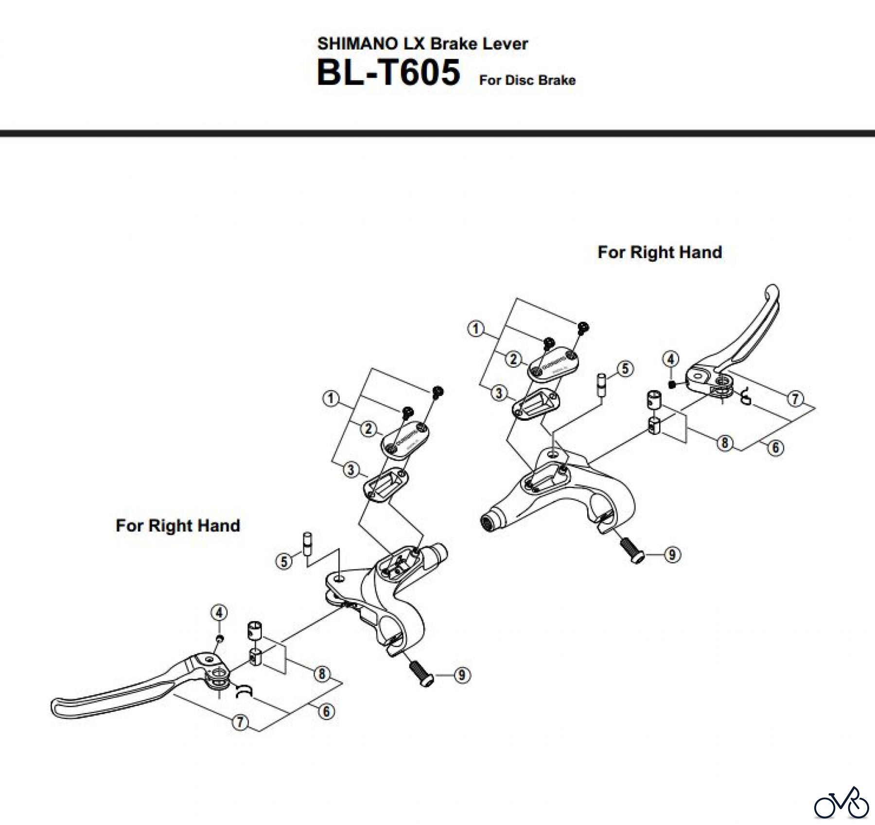  Shimano BL Brake Lever - Bremshebel BL-T605-2865