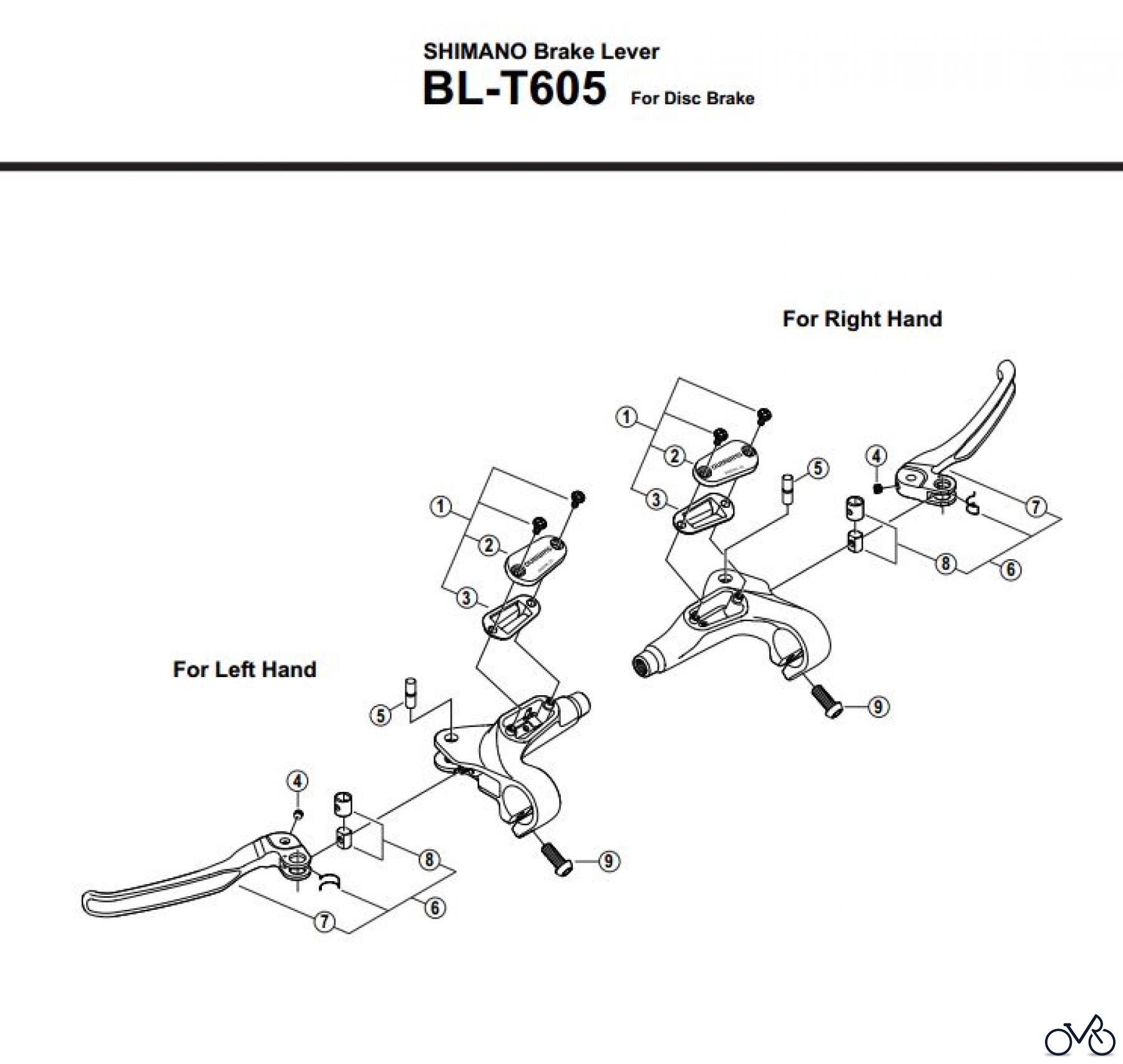  Shimano BL Brake Lever - Bremshebel BL-T605-2865A