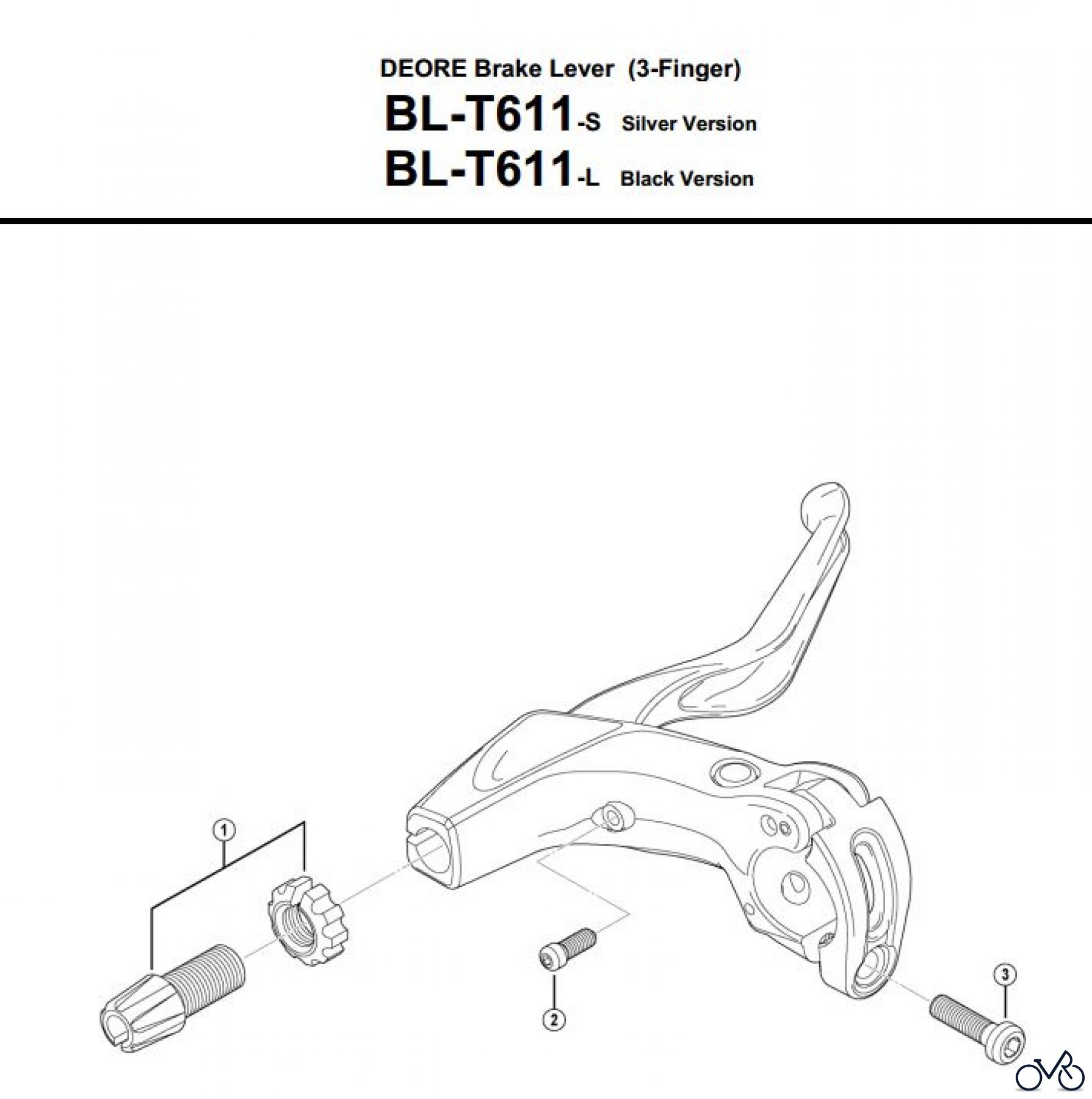  Shimano BL Brake Lever - Bremshebel BL-T611-3498
