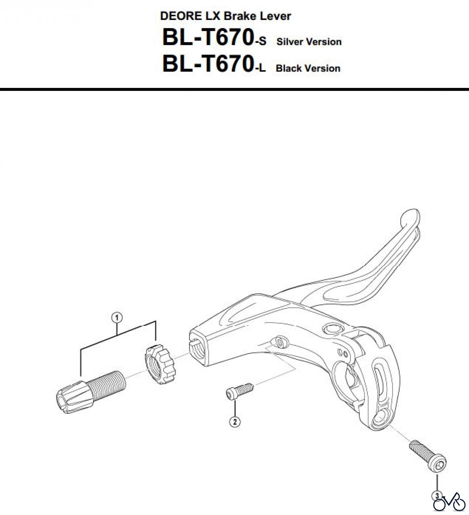  Shimano BL Brake Lever - Bremshebel BL-T670-3305