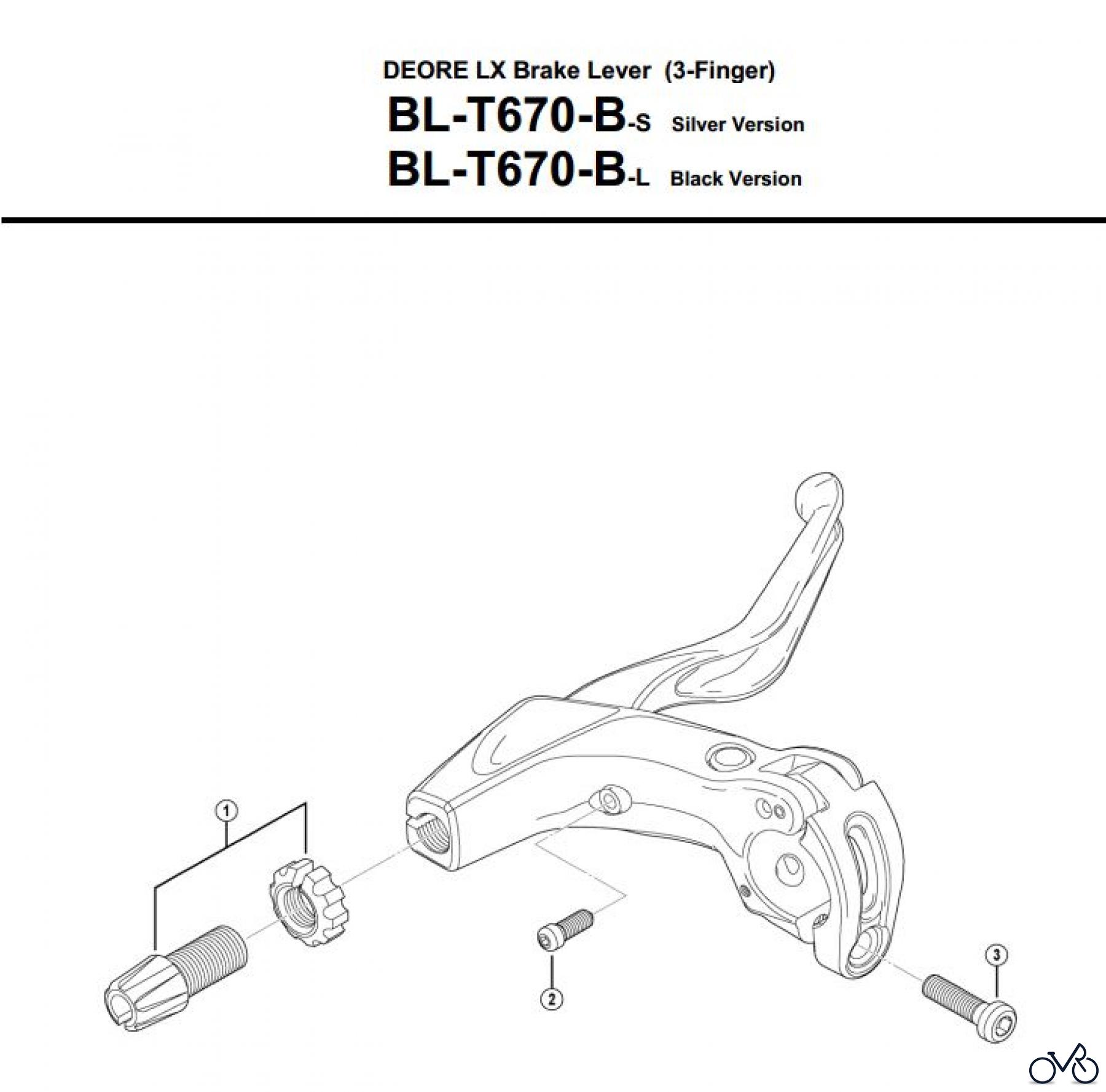  Shimano BL Brake Lever - Bremshebel BL-T670-B-3525