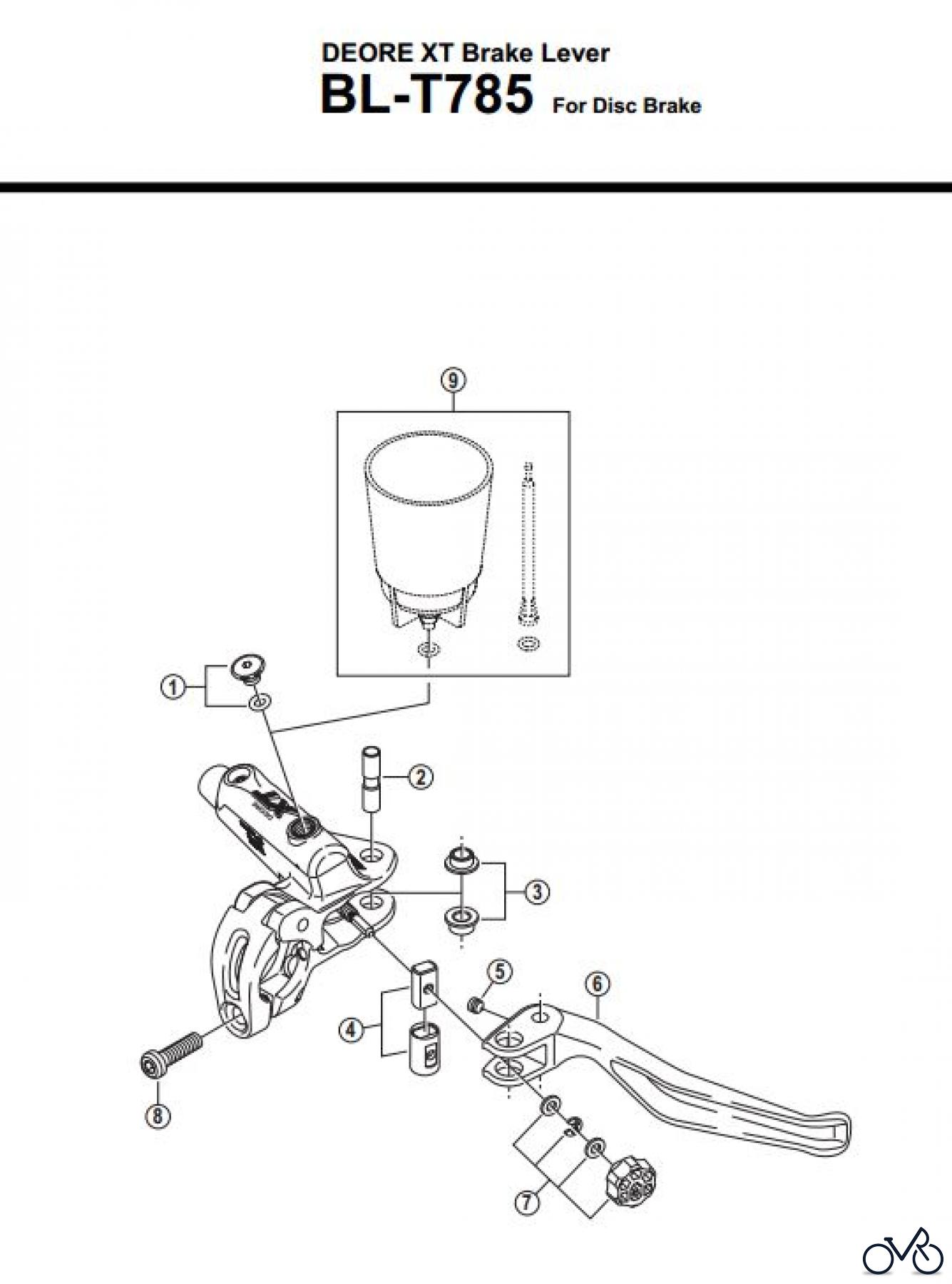  Shimano BL Brake Lever - Bremshebel BL-T785-3160