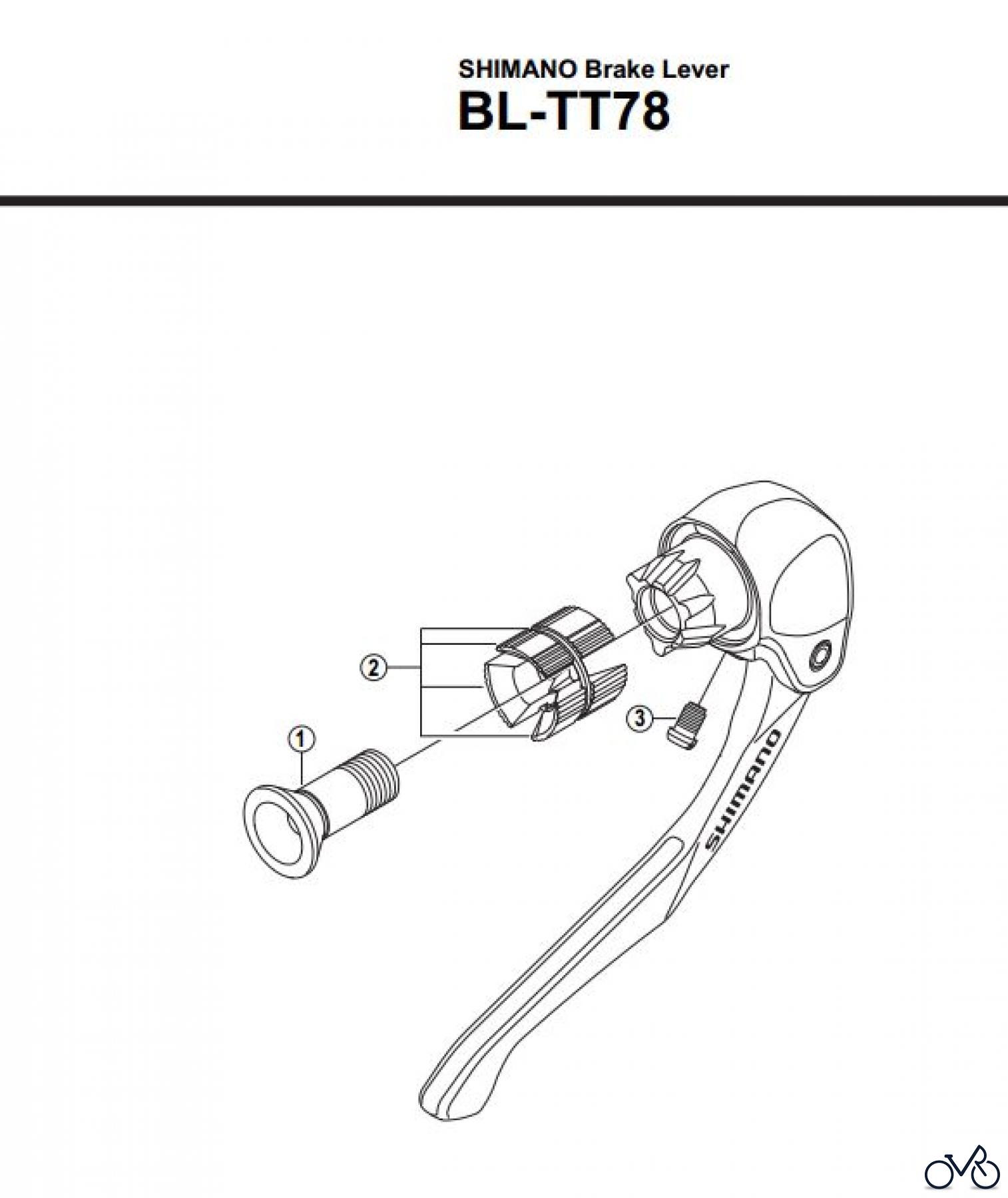  Shimano BL Brake Lever - Bremshebel BL-TT78-2800