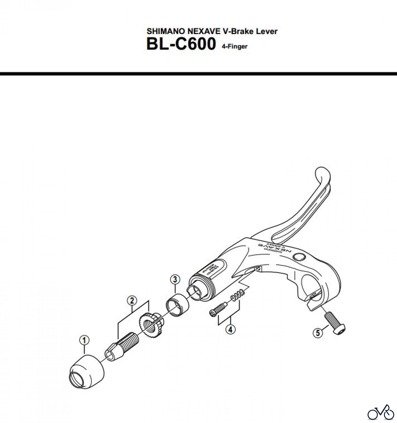  Shimano BL Brake Lever - Bremshebel BLC600