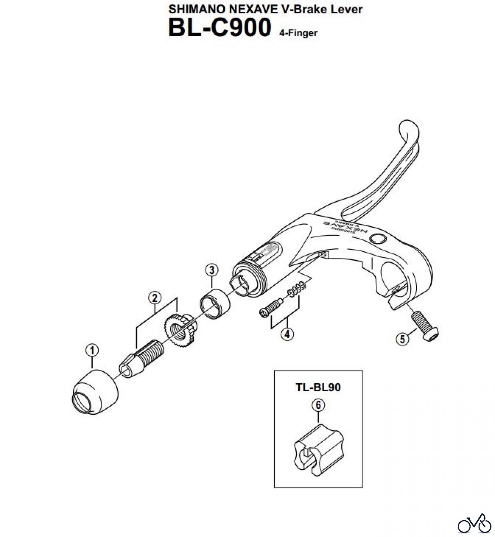  Shimano BL Brake Lever - Bremshebel BLC900