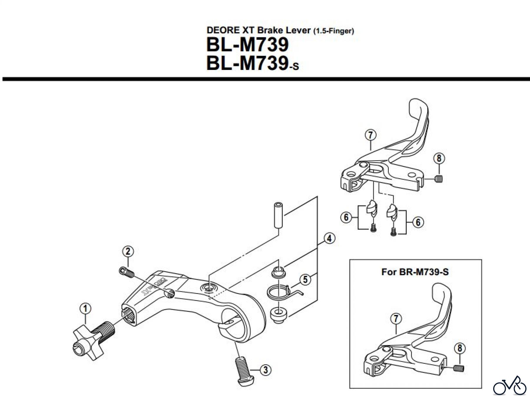  Shimano BL Brake Lever - Bremshebel BLM739-S