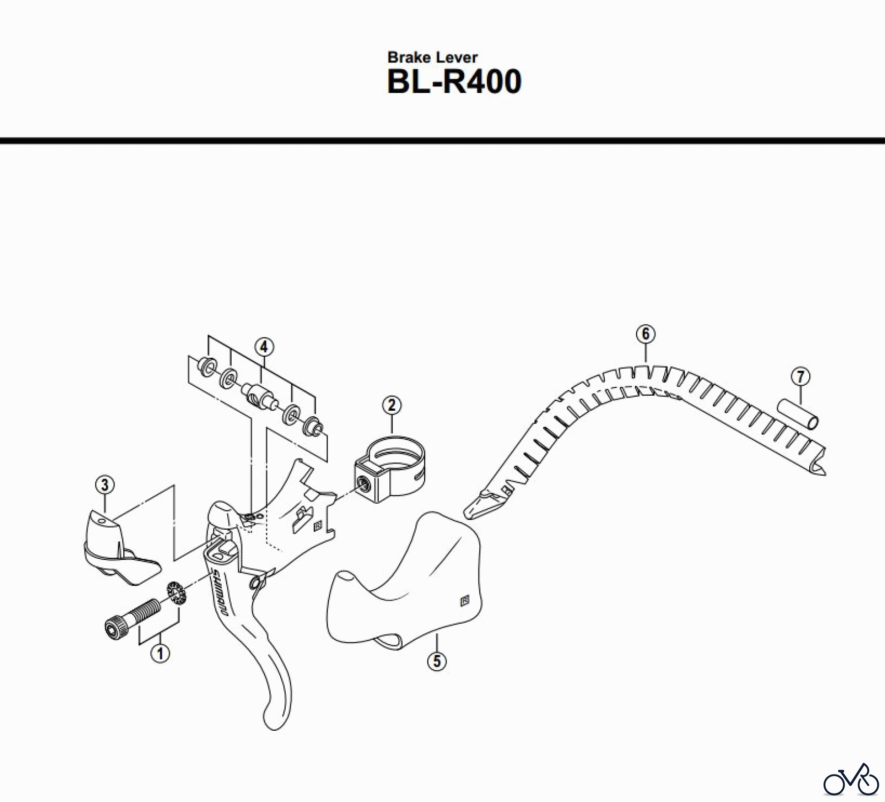  Shimano BL Brake Lever - Bremshebel BLR400