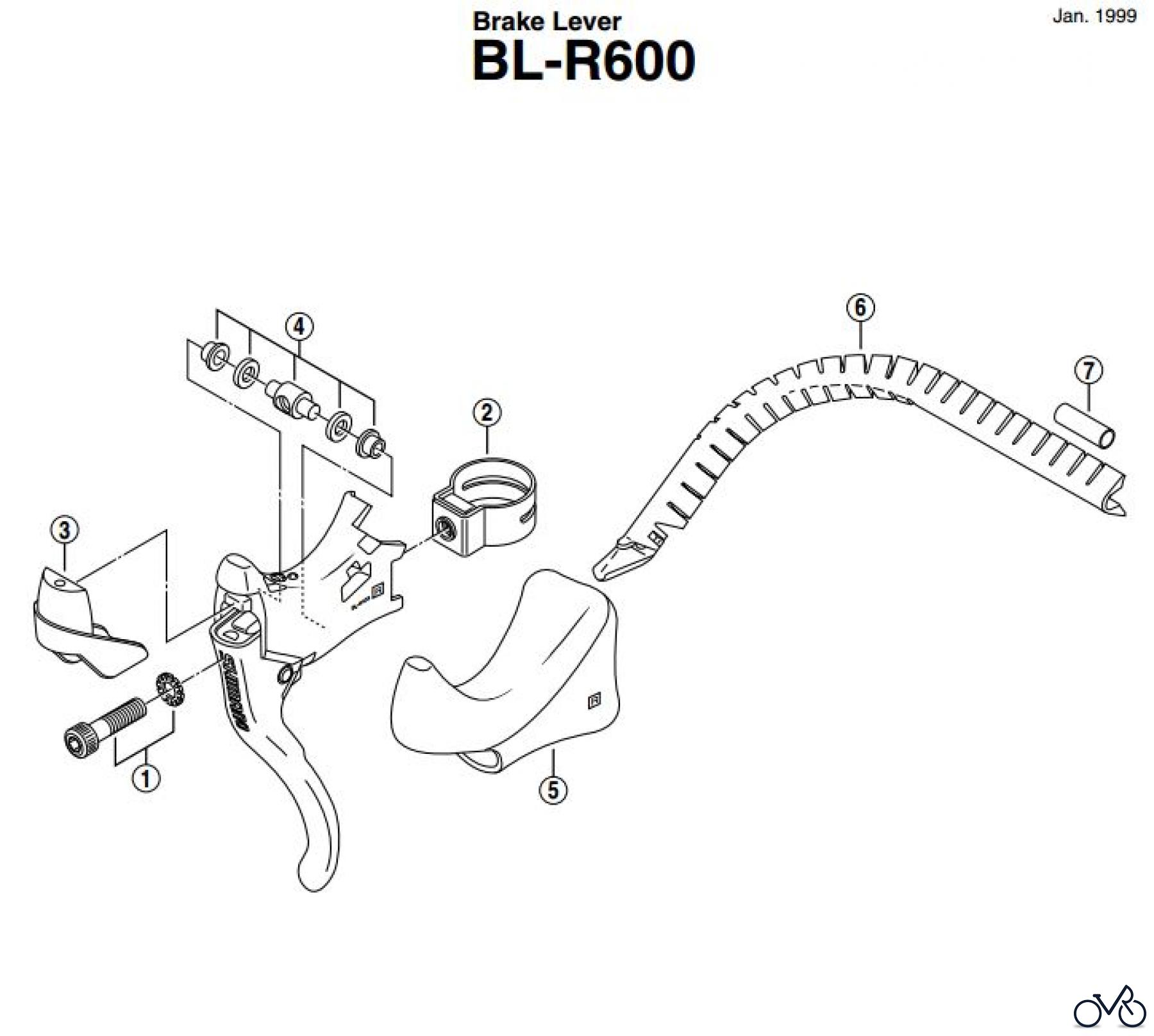 Shimano BL Brake Lever - Bremshebel BLR600