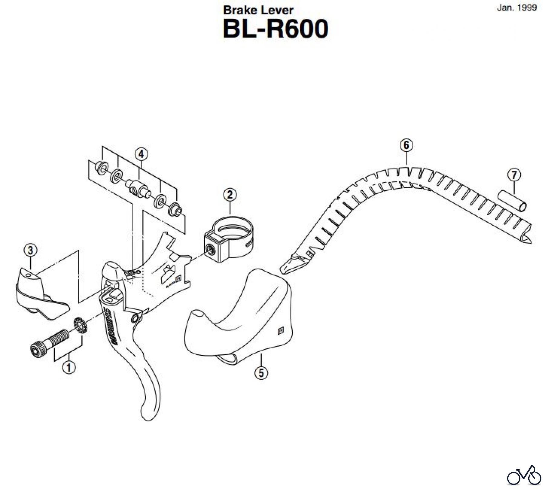  Shimano BL Brake Lever - Bremshebel BLR600