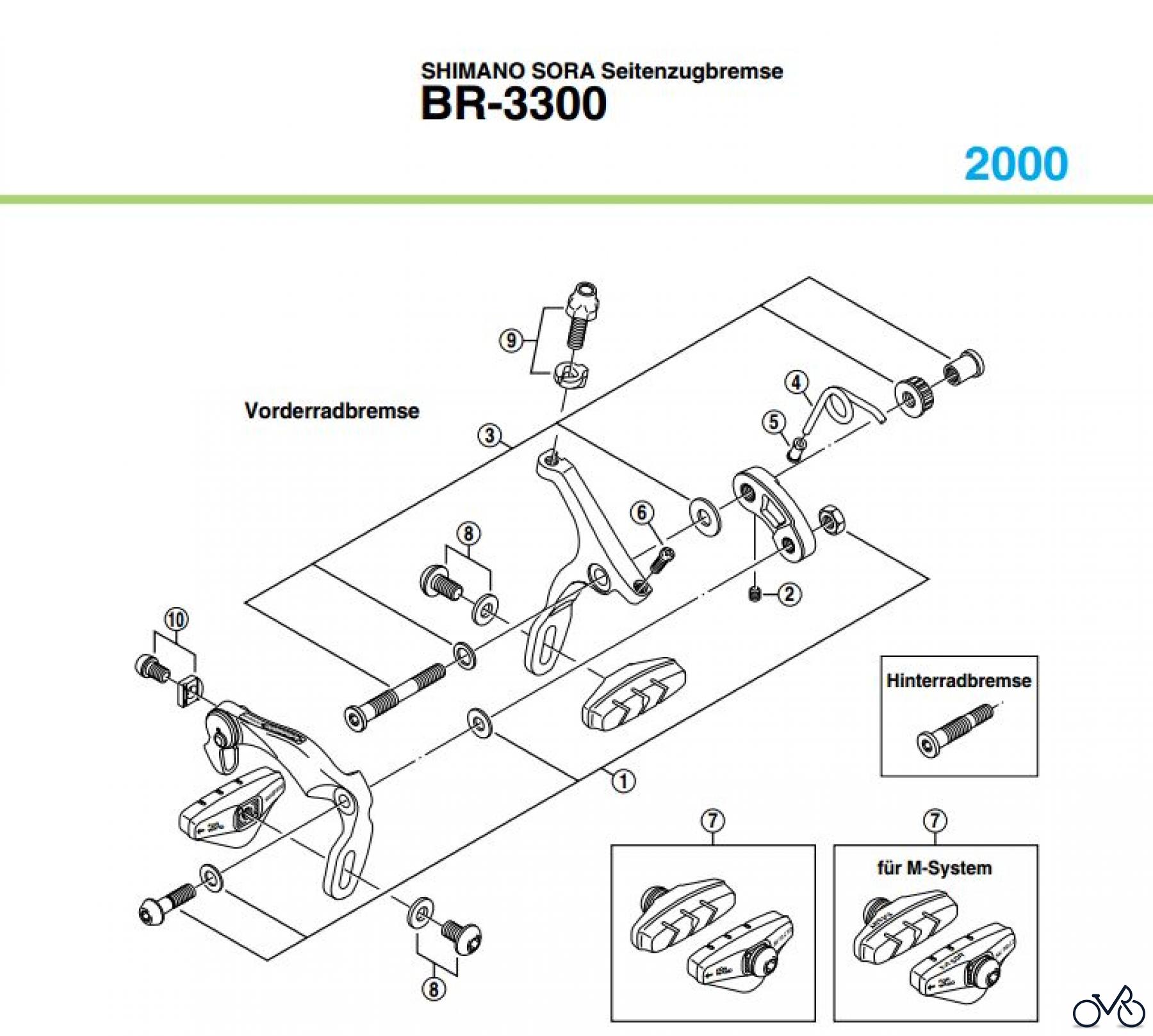  Shimano BR Brake - Bremse BR-3300