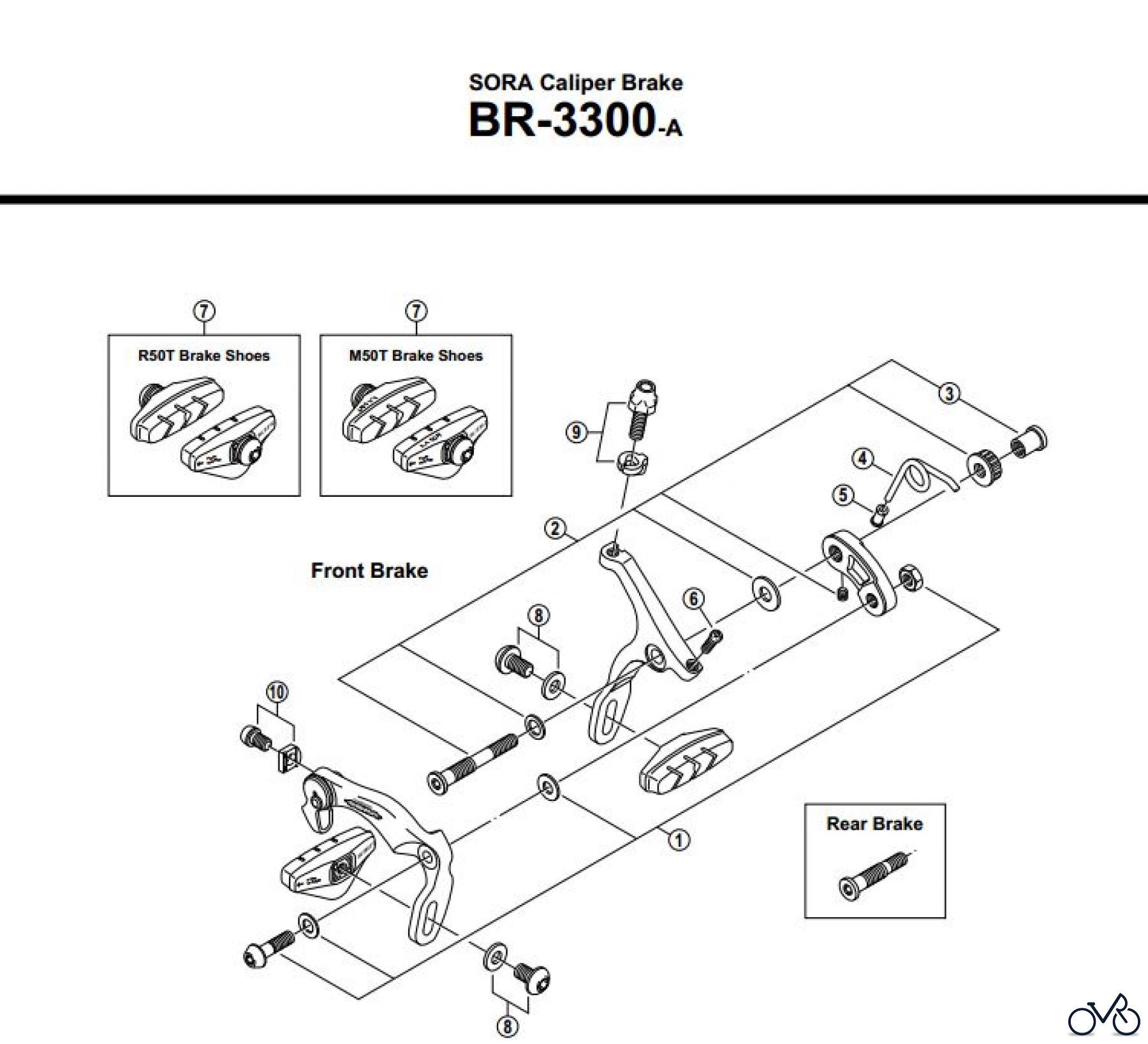  Shimano BR Brake - Bremse BR-3300-A-2543