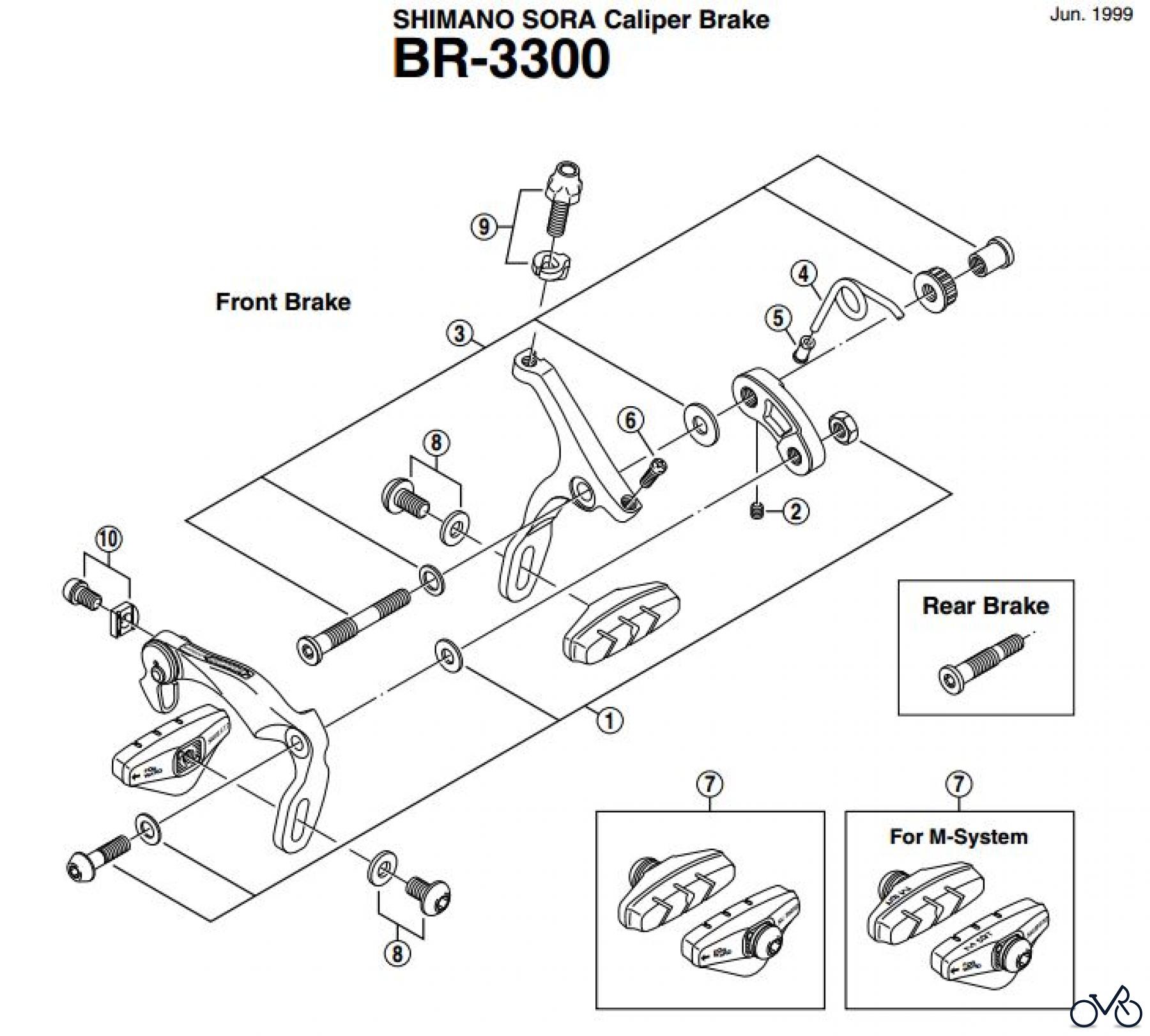 Shimano BR Brake - Bremse BR-3300-EV