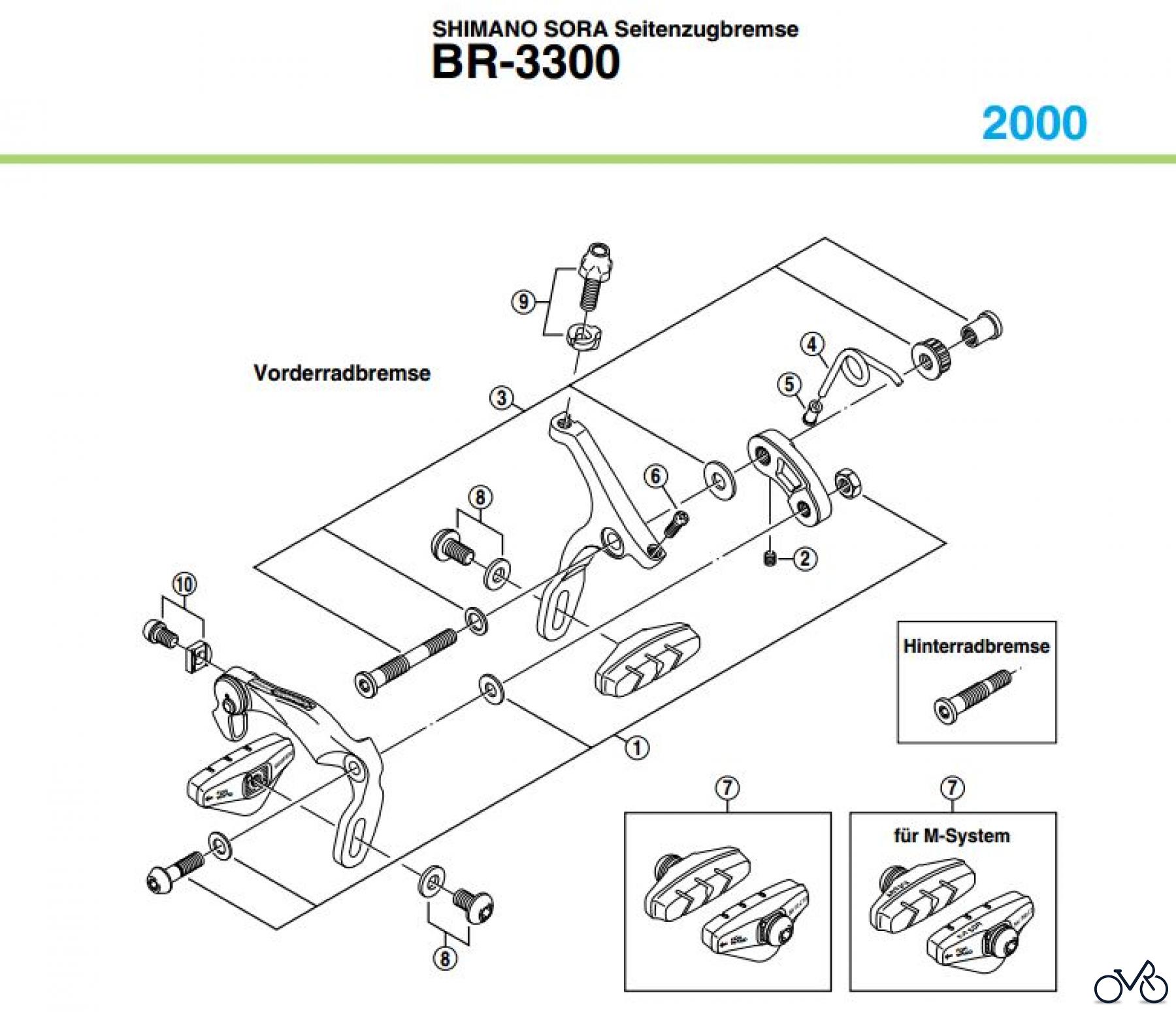  Shimano BR Brake - Bremse BR-3300-SORA