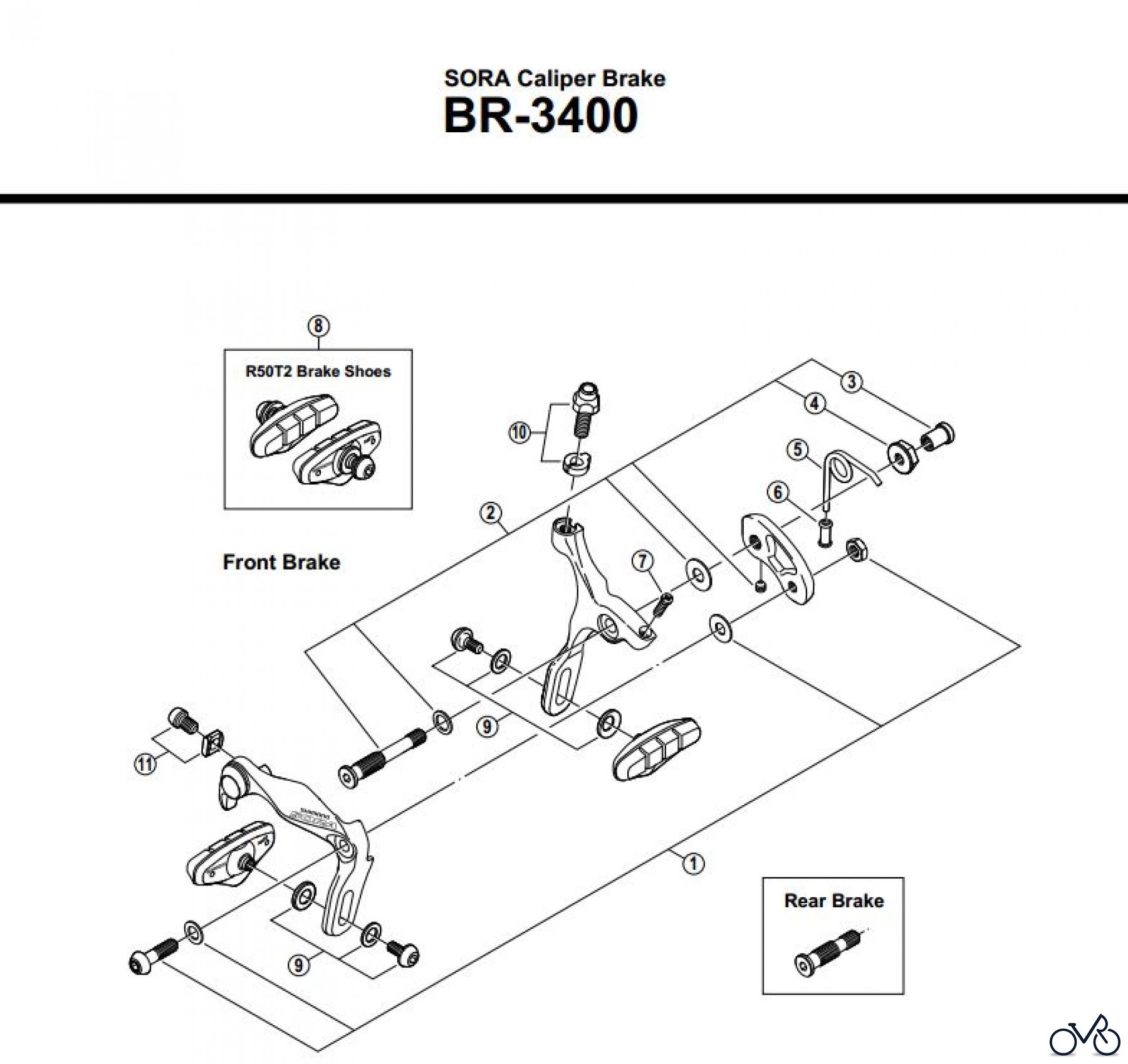  Shimano BR Brake - Bremse BR-3400