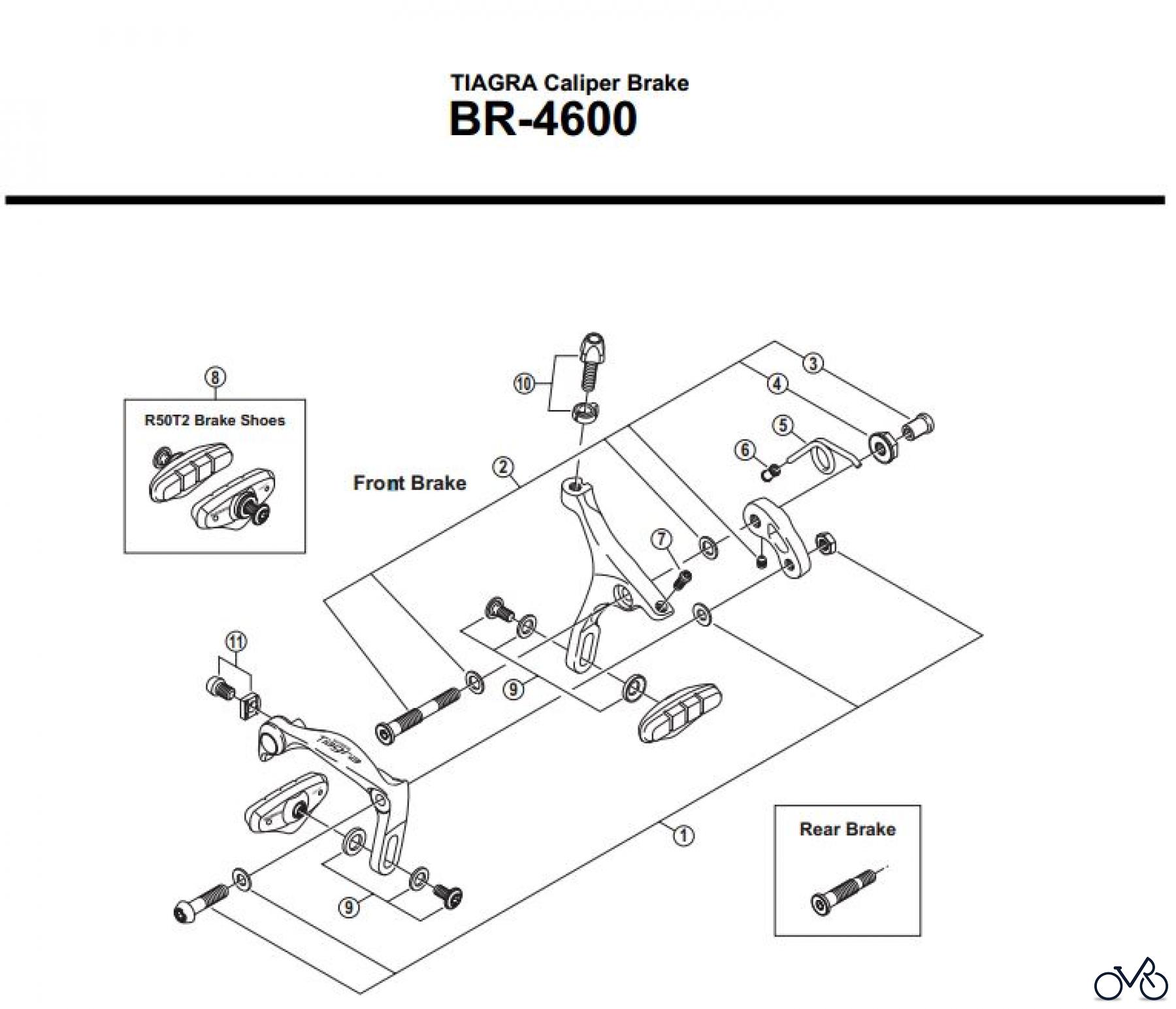  Shimano BR Brake - Bremse BR-4600-3142B