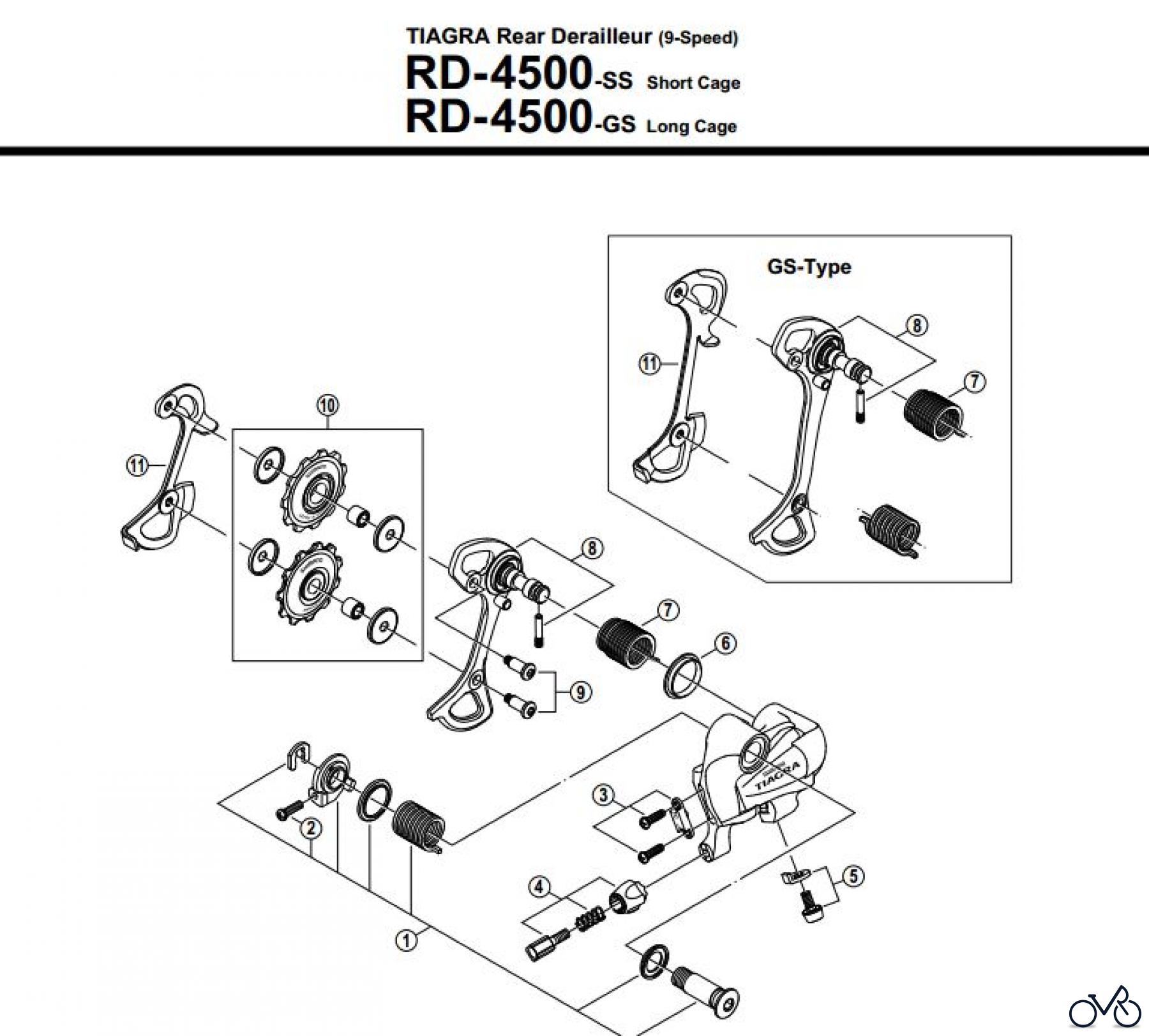  Shimano RD Rear Derailleur - Schaltwerk RD-4500