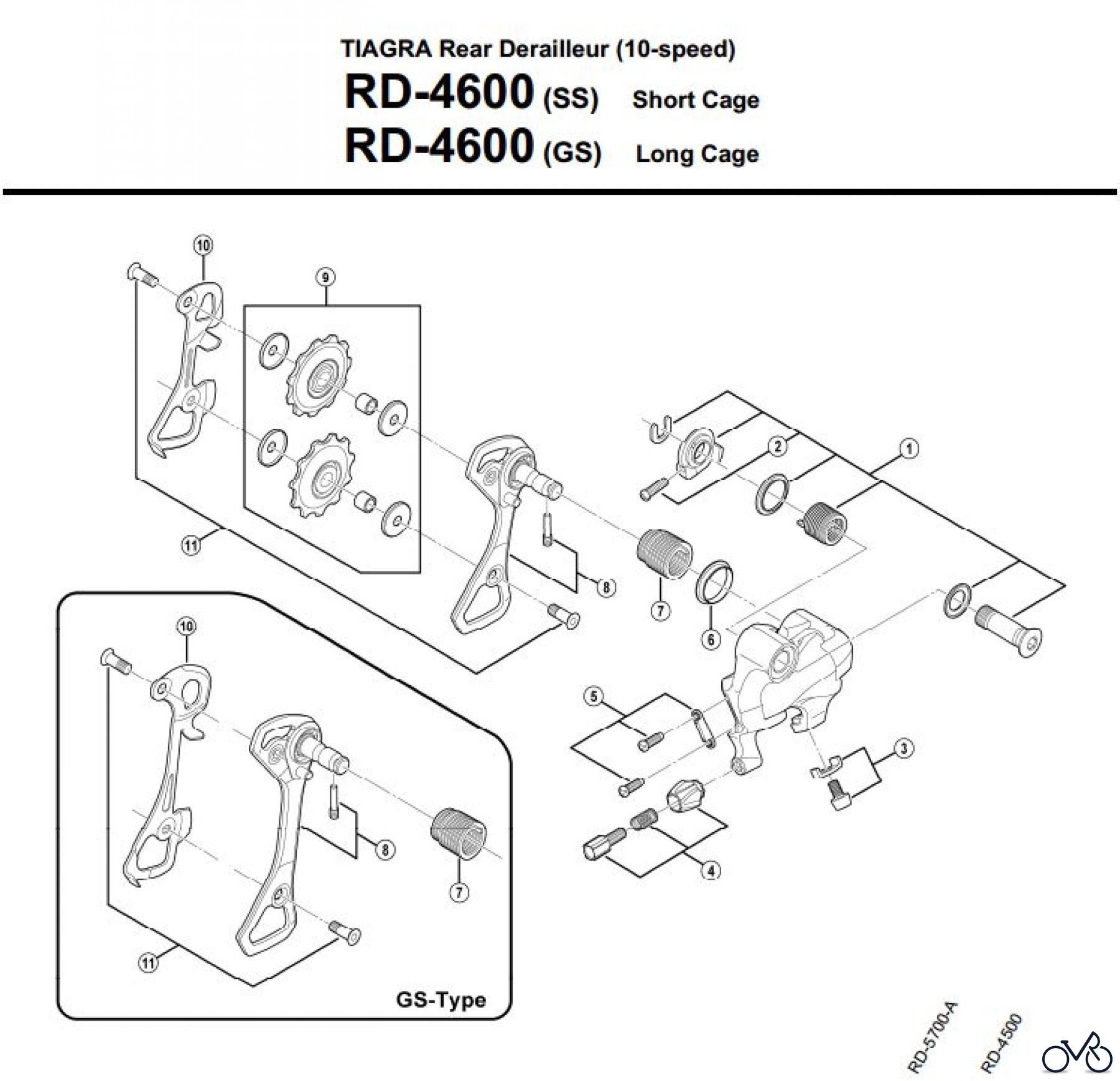  Shimano RD Rear Derailleur - Schaltwerk RD-4600-3151A