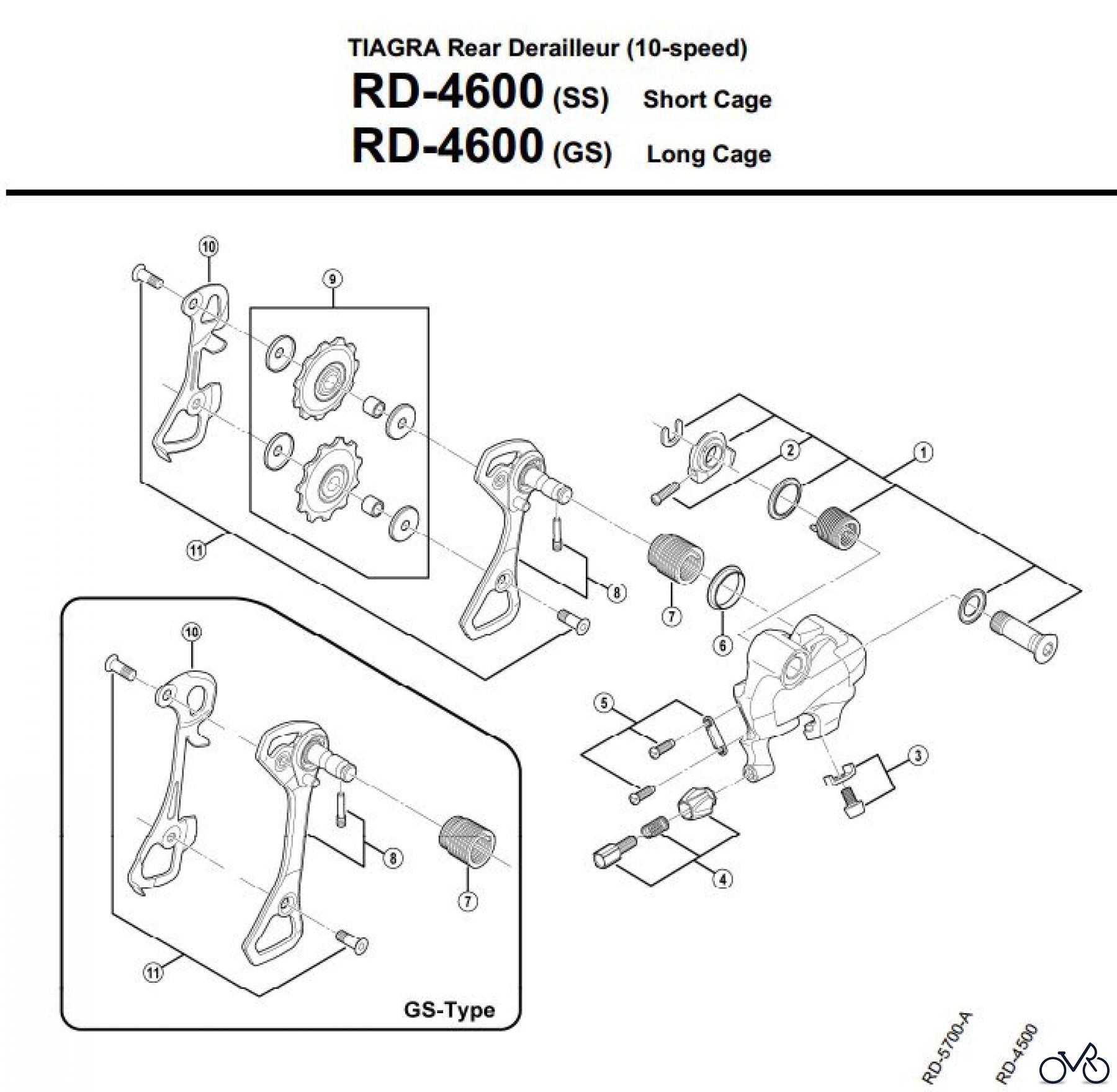  Shimano RD Rear Derailleur - Schaltwerk RD-4600-3151C