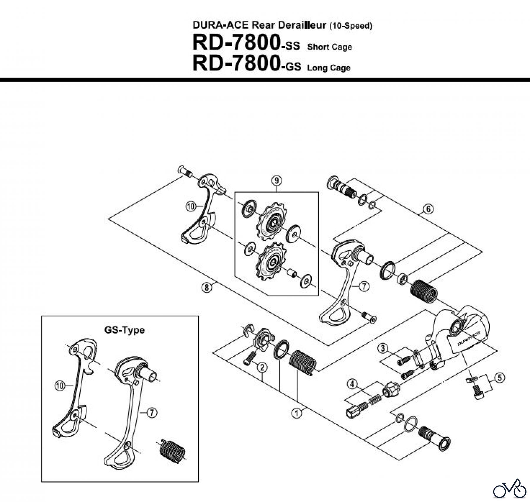  Shimano RD Rear Derailleur - Schaltwerk RD-7800