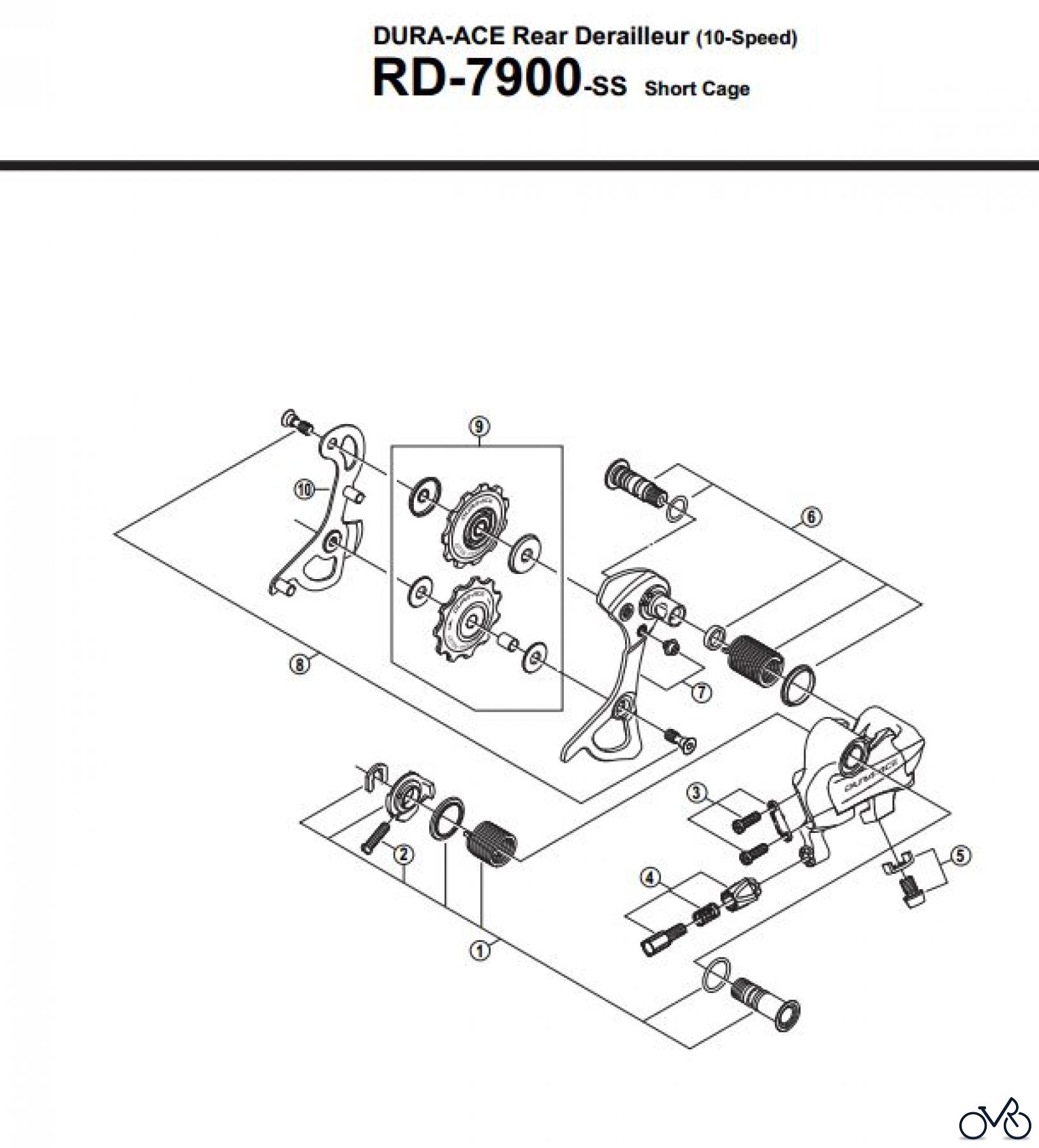  Shimano RD Rear Derailleur - Schaltwerk RD-7900-2871A