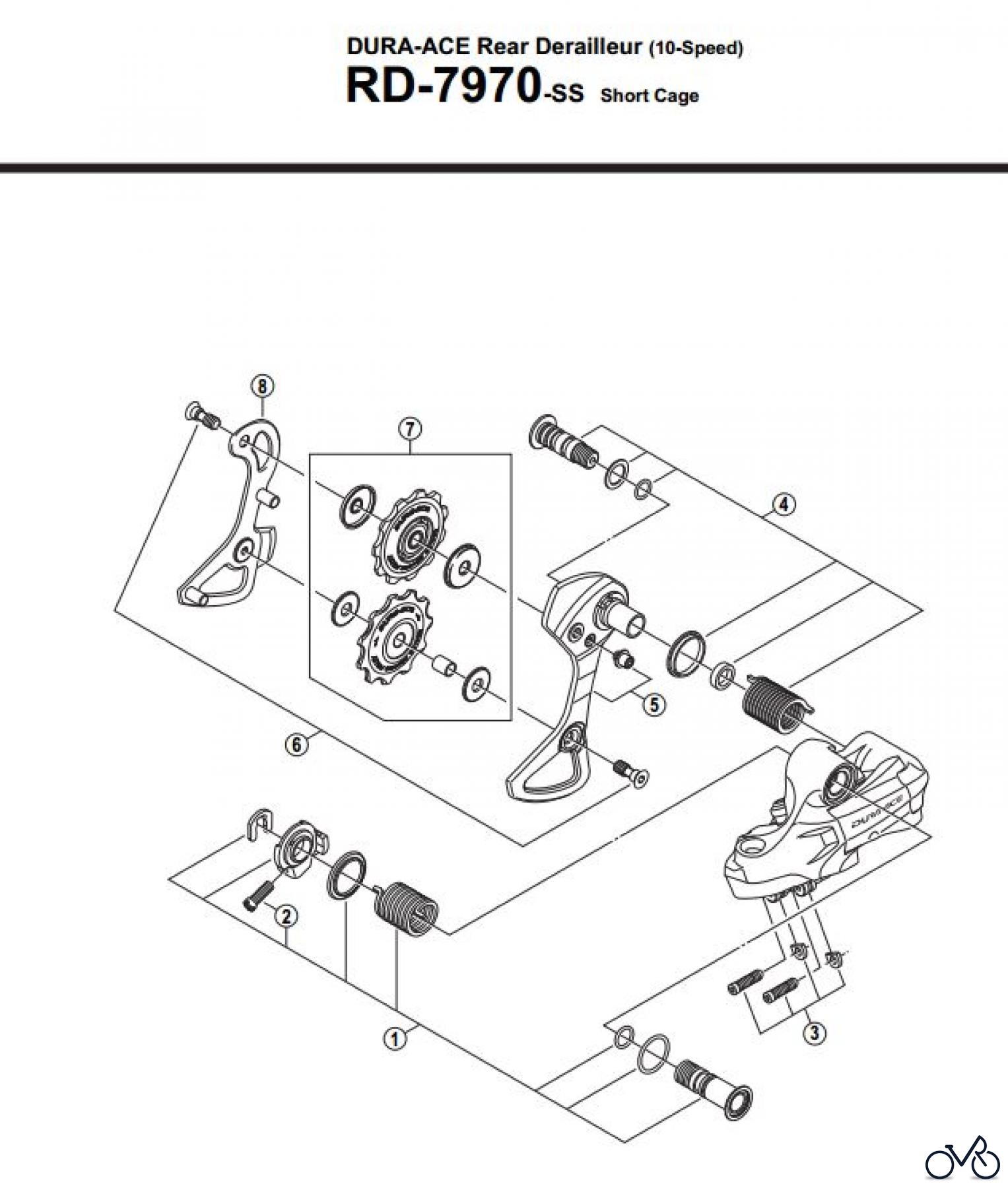  Shimano RD Rear Derailleur - Schaltwerk RD-7970-2899