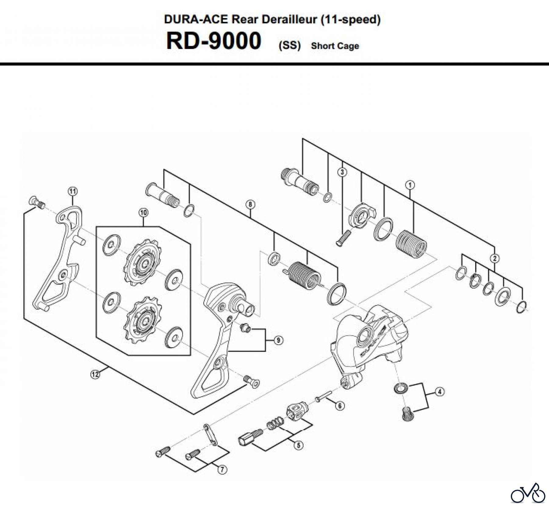  Shimano RD Rear Derailleur - Schaltwerk RD-9000-3330A