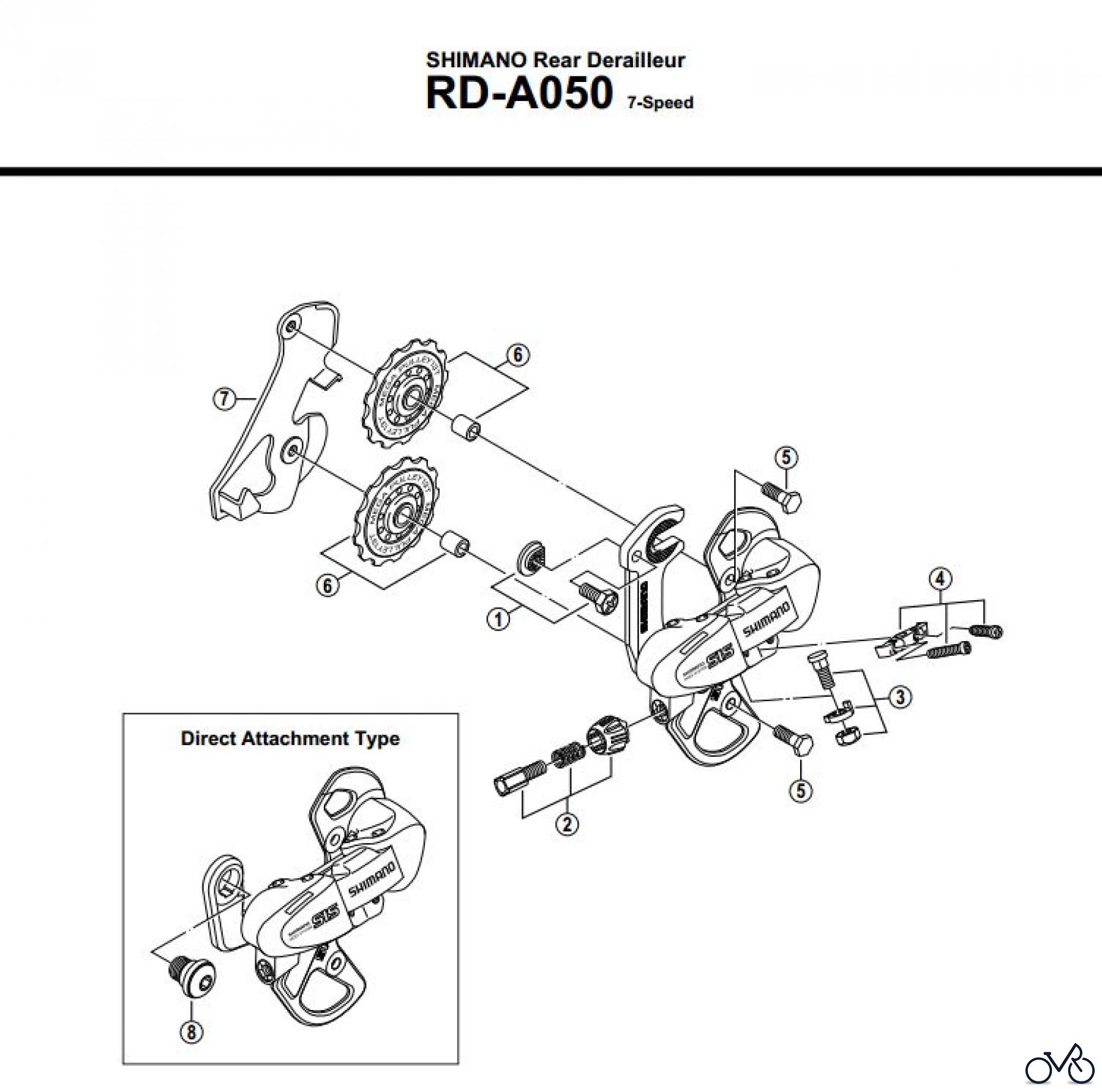  Shimano RD Rear Derailleur - Schaltwerk RD-A050