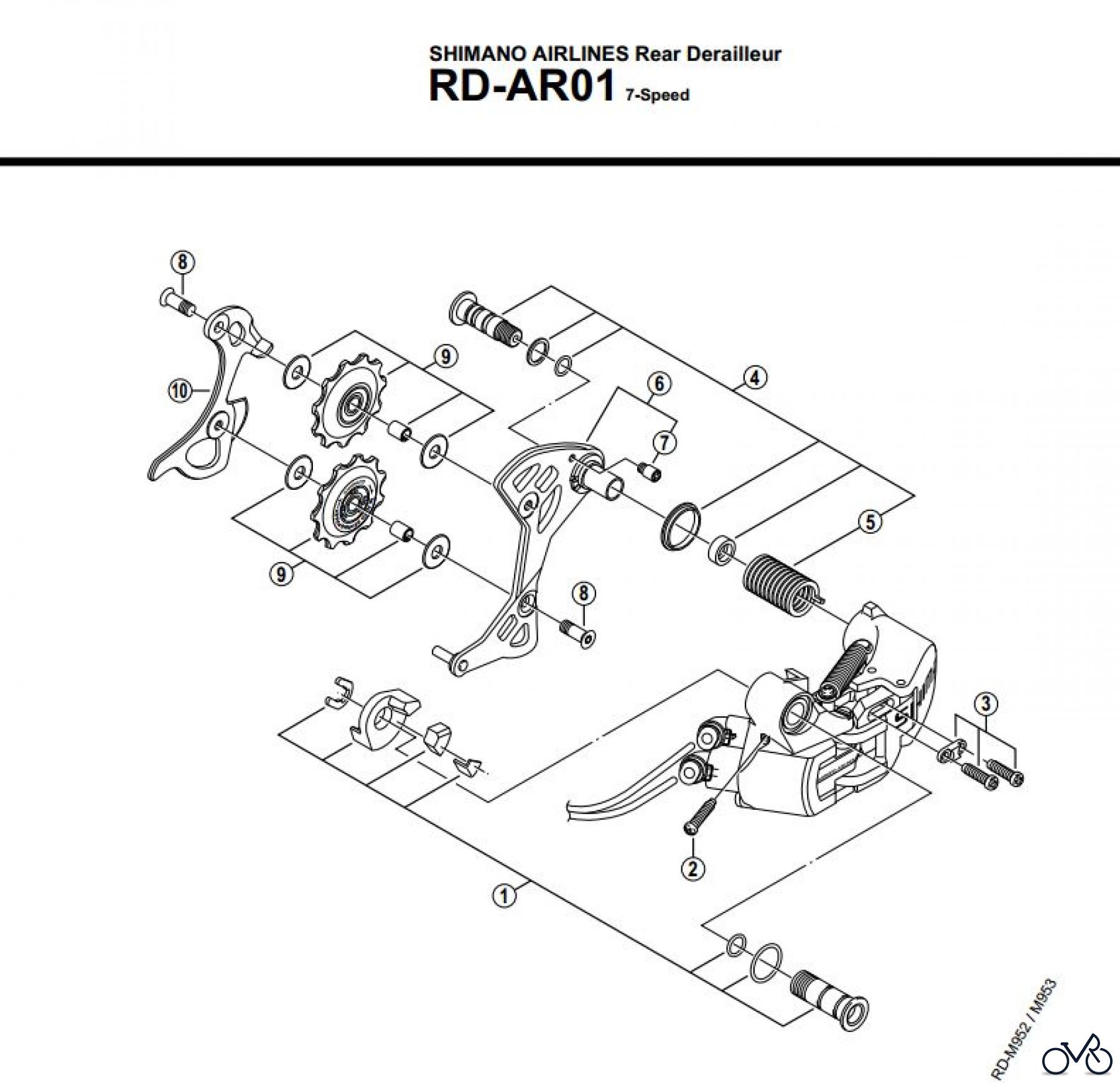  Shimano RD Rear Derailleur - Schaltwerk RD-AR01