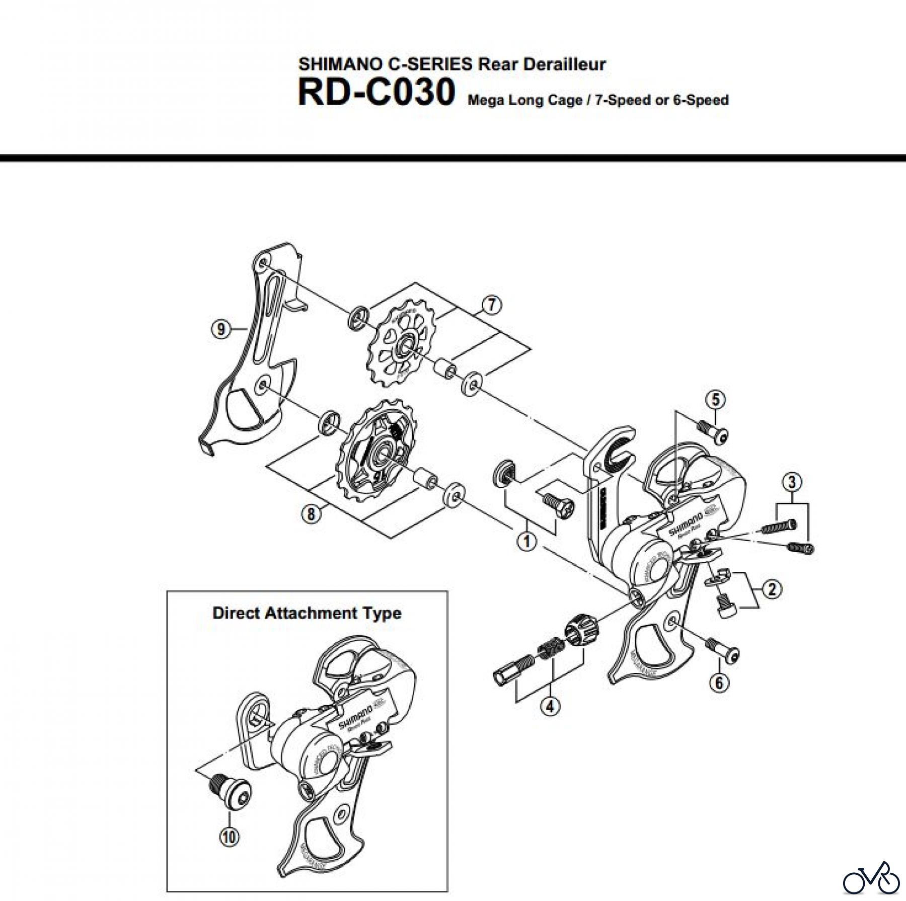  Shimano RD Rear Derailleur - Schaltwerk RD-C030