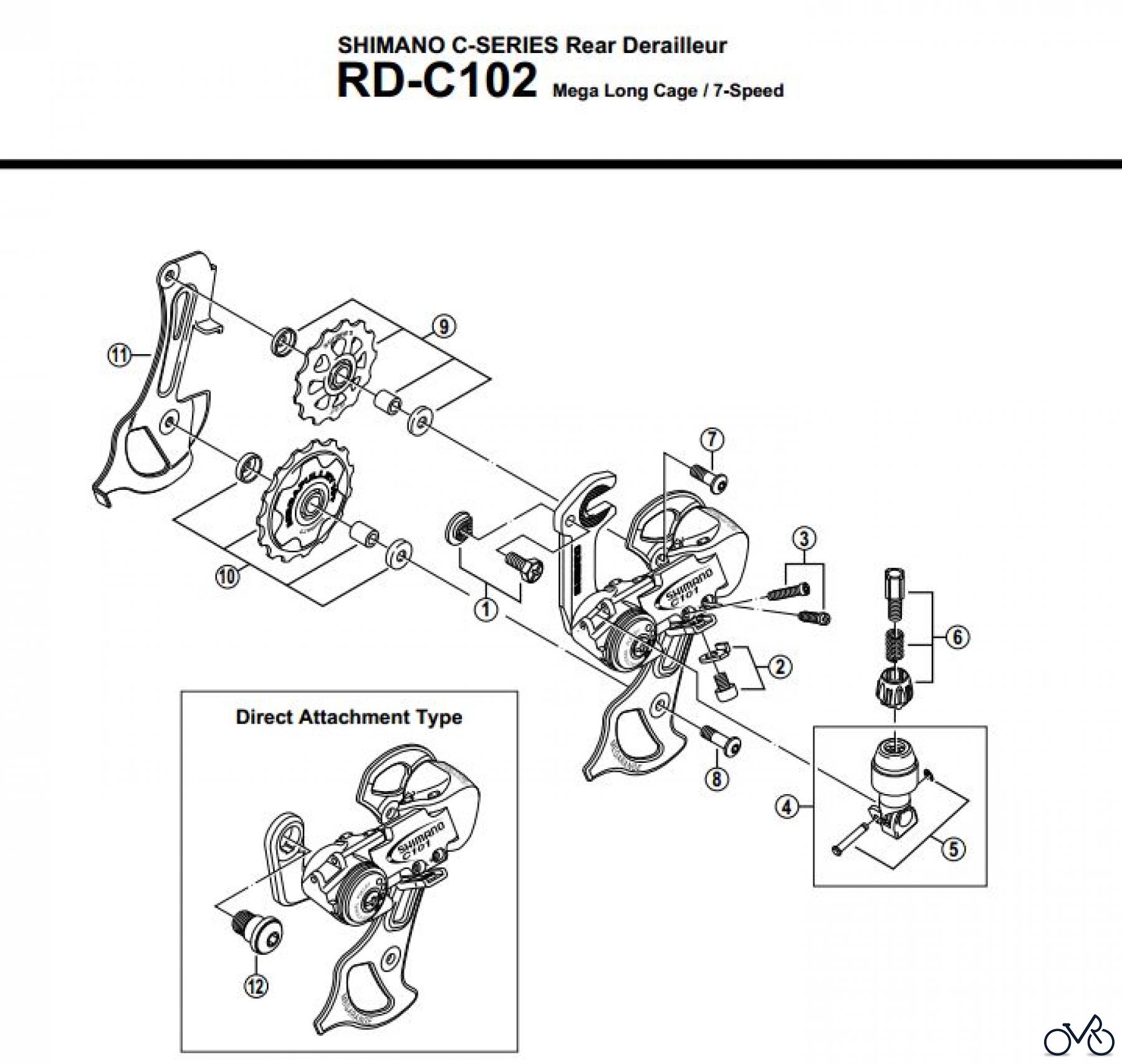  Shimano RD Rear Derailleur - Schaltwerk RD-C102