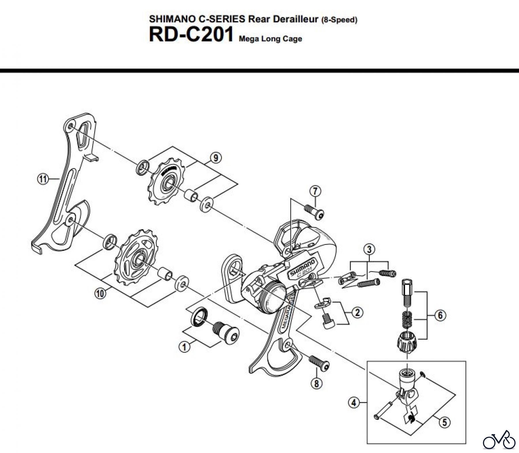  Shimano RD Rear Derailleur - Schaltwerk RD-C201
