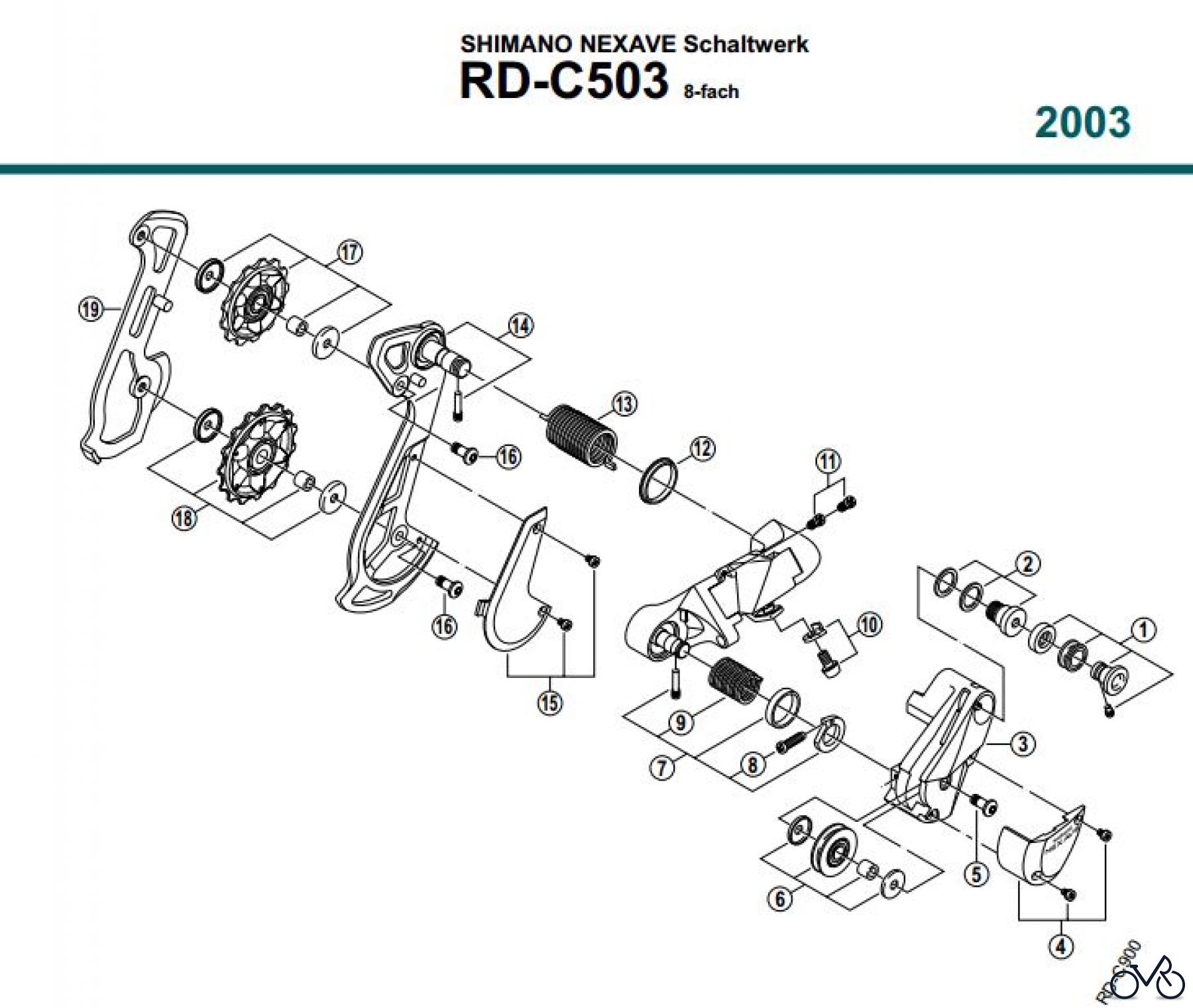  Shimano RD Rear Derailleur - Schaltwerk RD-C503-03