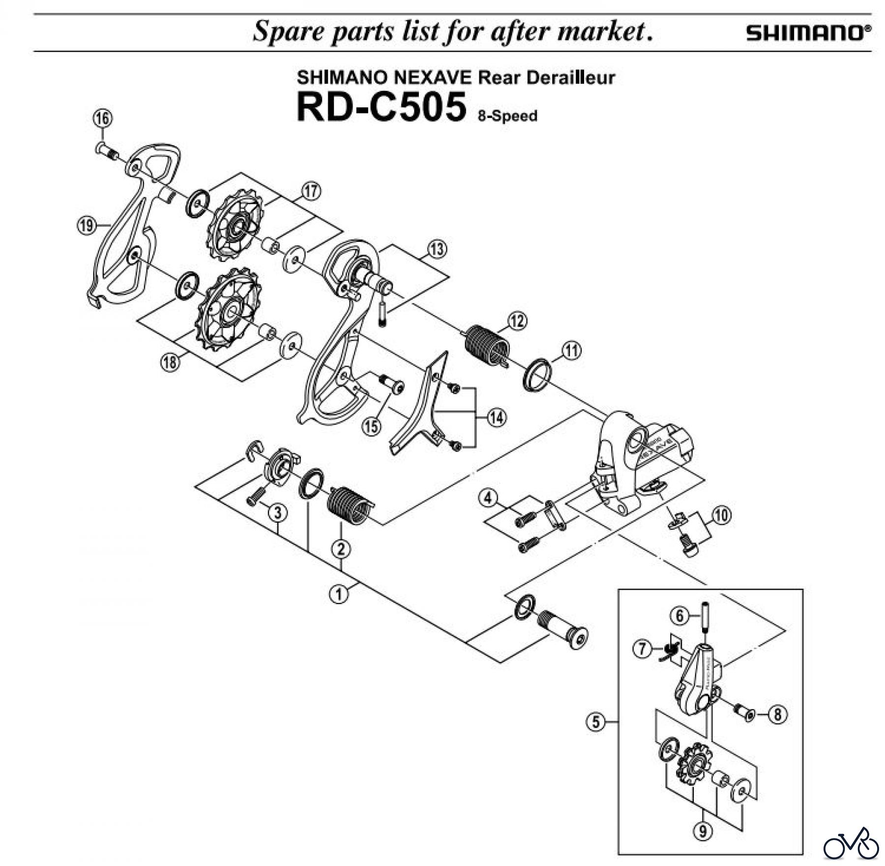  Shimano RD Rear Derailleur - Schaltwerk RD-C505