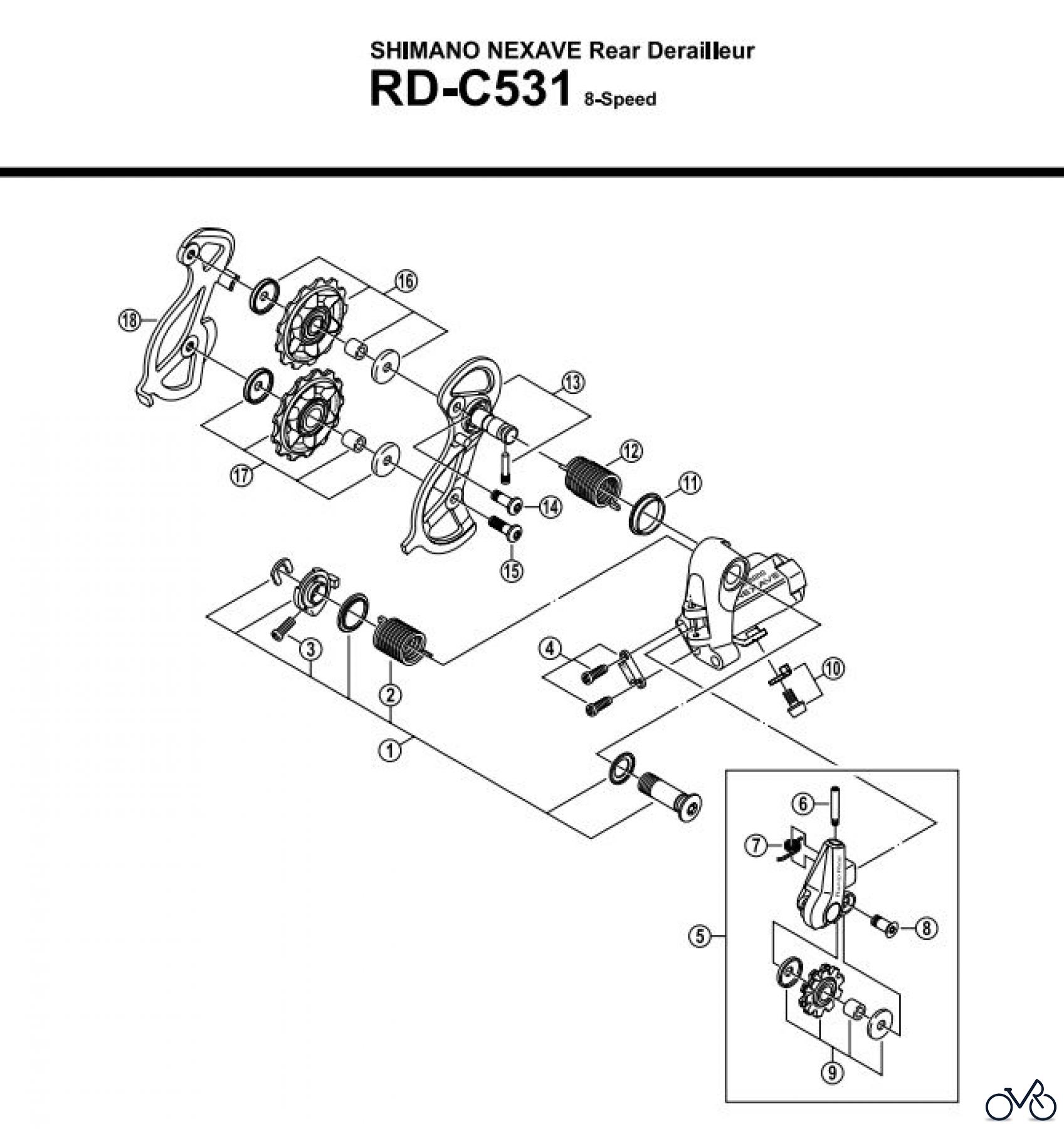  Shimano RD Rear Derailleur - Schaltwerk RD-C531