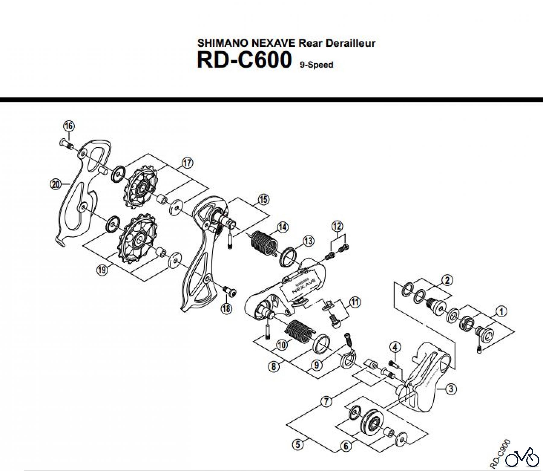  Shimano RD Rear Derailleur - Schaltwerk RD-C600