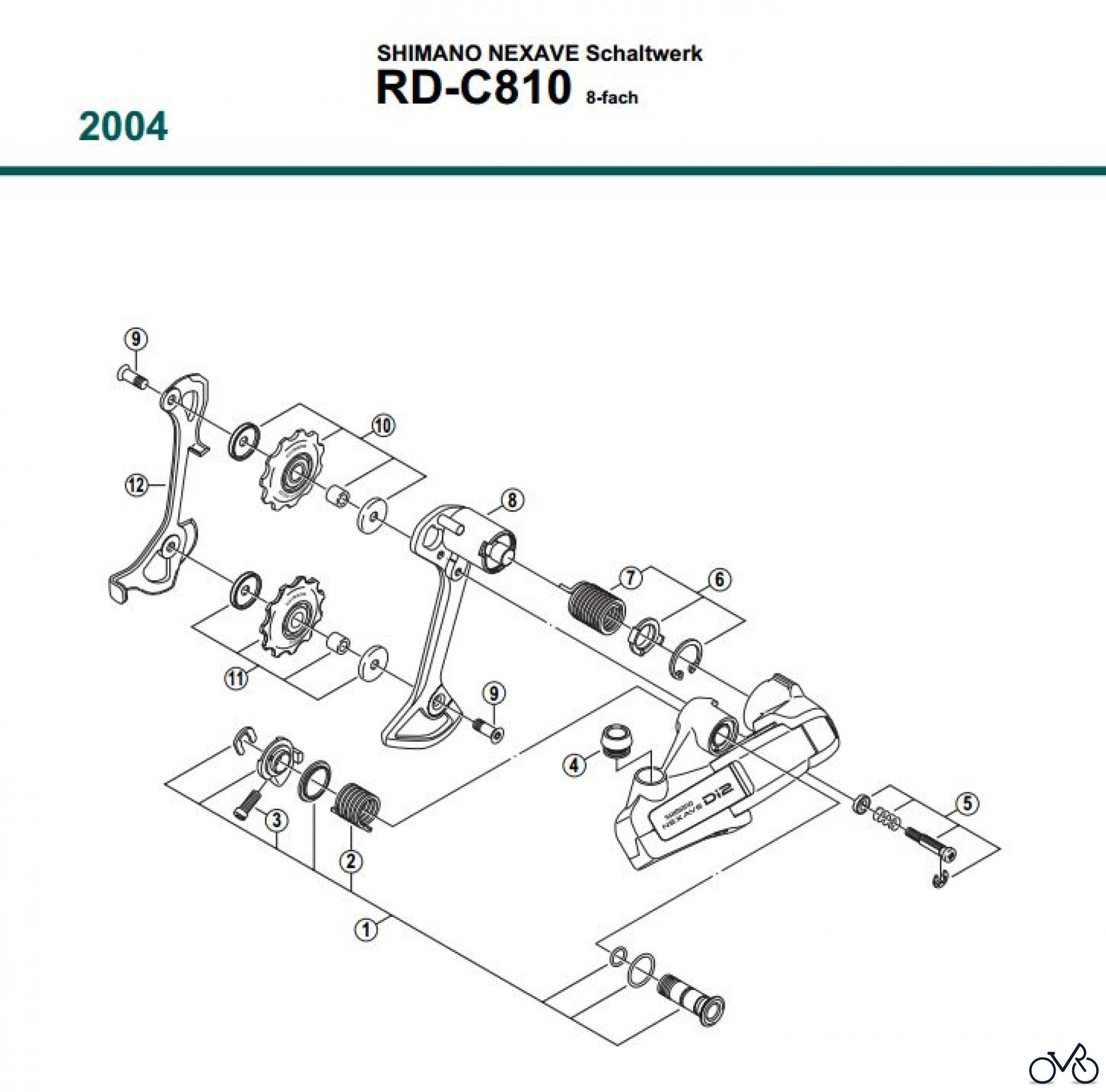  Shimano RD Rear Derailleur - Schaltwerk RD-C810-04