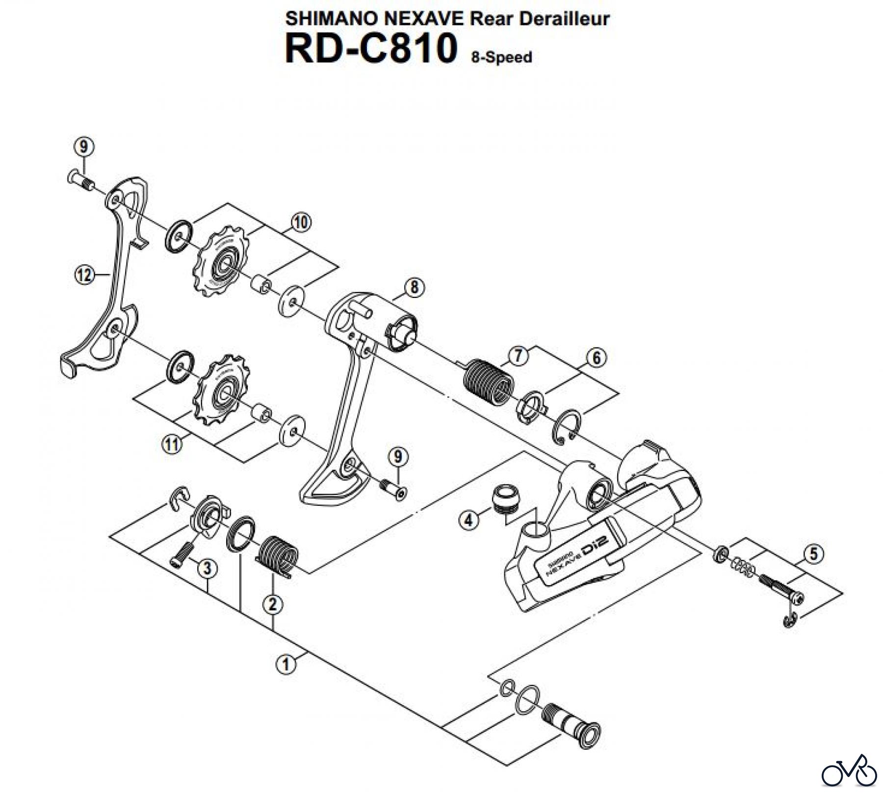  Shimano RD Rear Derailleur - Schaltwerk RD-C810