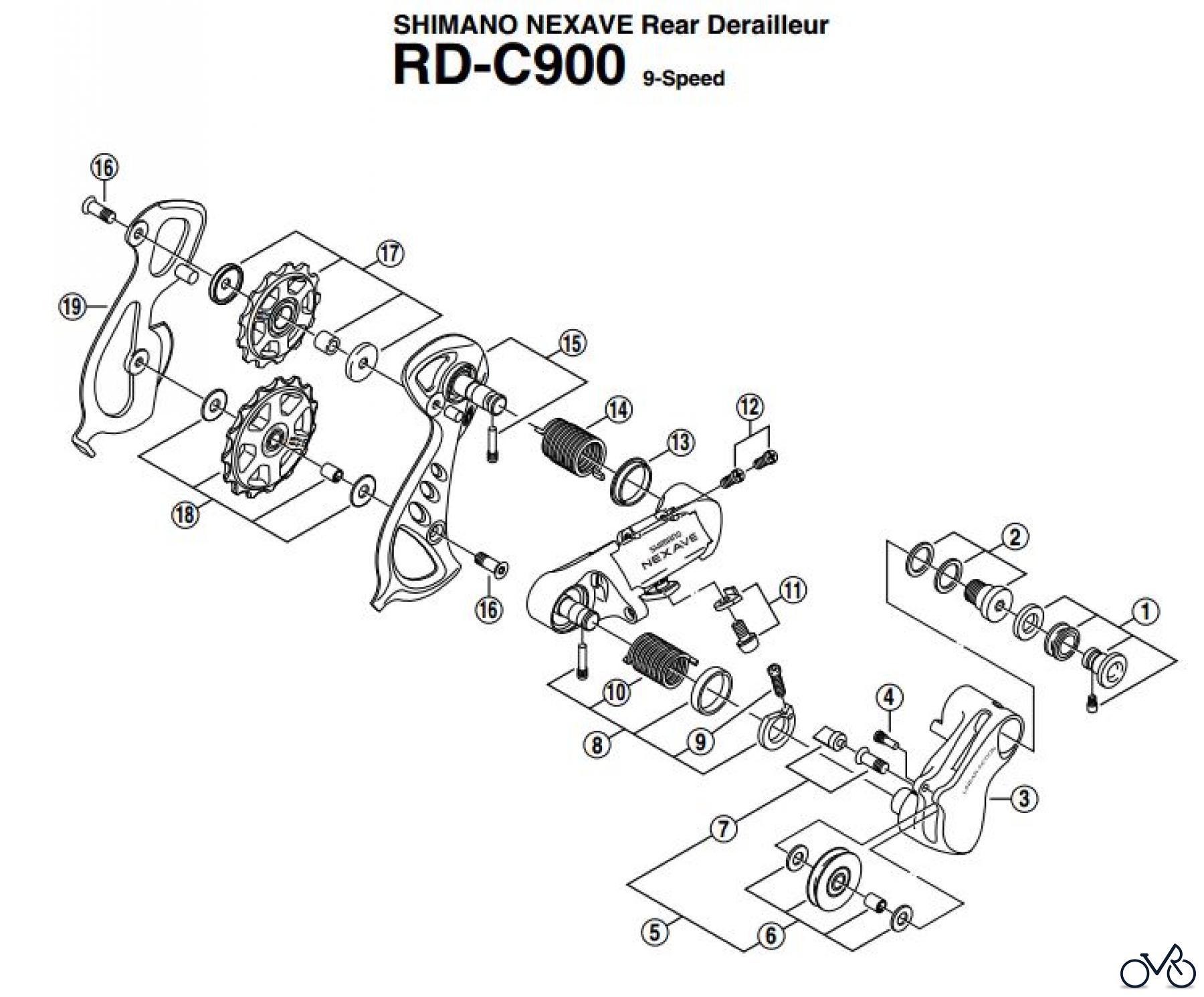  Shimano RD Rear Derailleur - Schaltwerk RD-C900