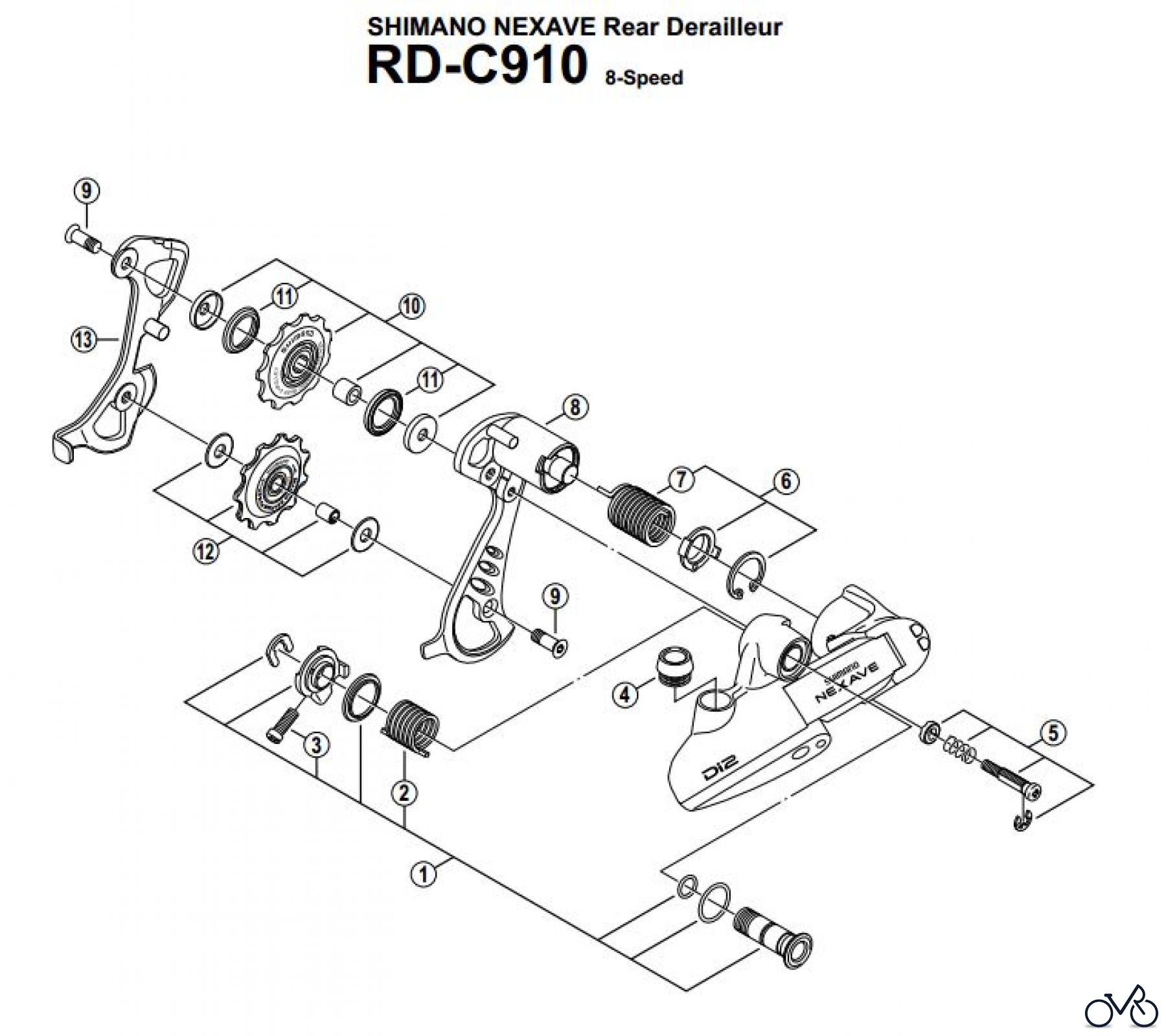  Shimano RD Rear Derailleur - Schaltwerk RD-C910