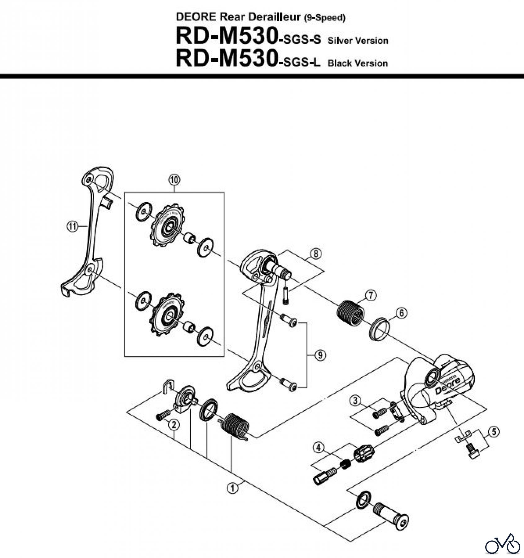  Shimano RD Rear Derailleur - Schaltwerk RD-M530